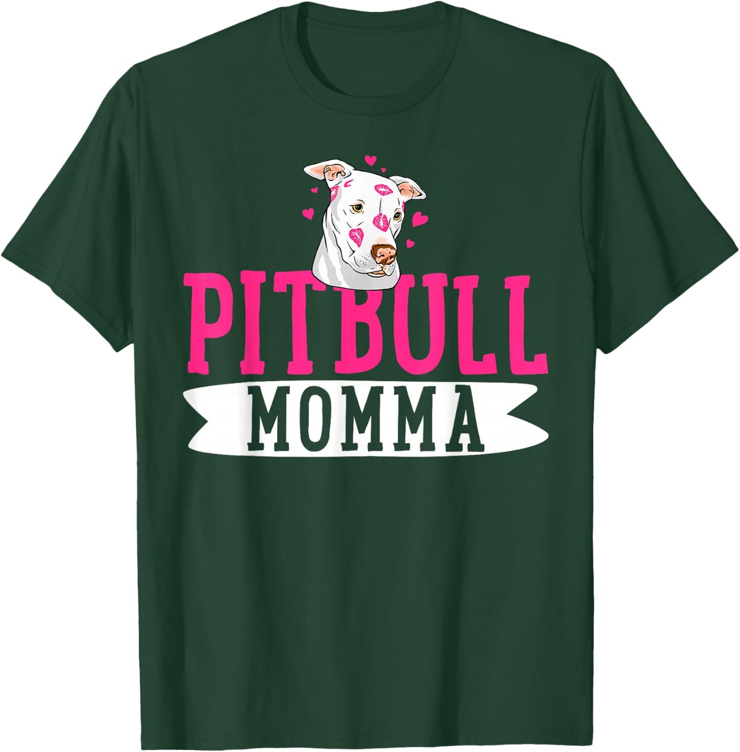 Pitbull Momma Pit Bull Terrier Dog Pibble Owner Mother's Day T-Shirt - T-Shirt | Forest