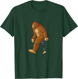 Bigfoot amputated leg amputee prosthetic leg amputation T-Shirt - T-Shirt | Forest
