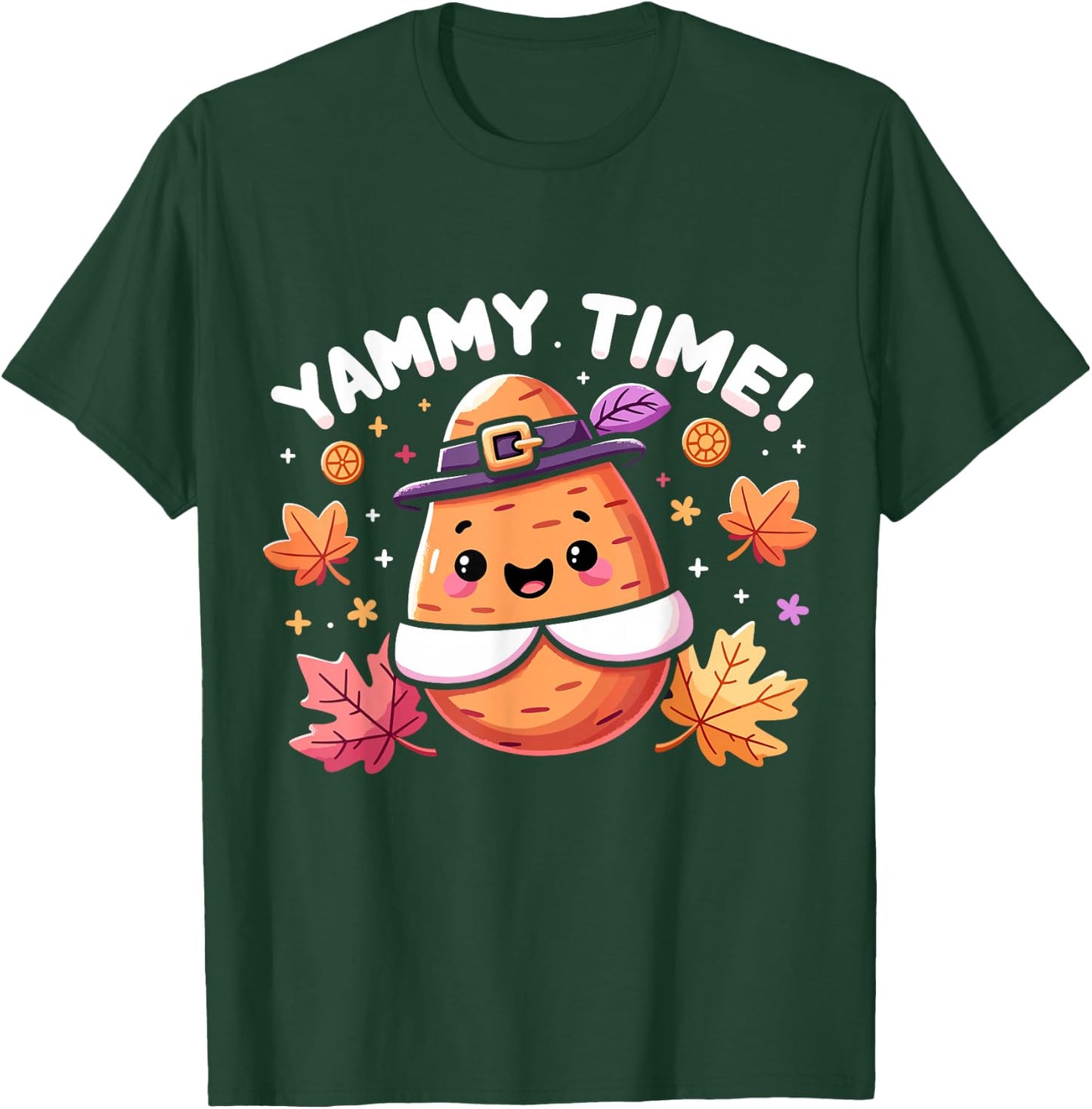 Funny Thanksgiving Yam Yammy Time T-Shirt - T-Shirt | Forest