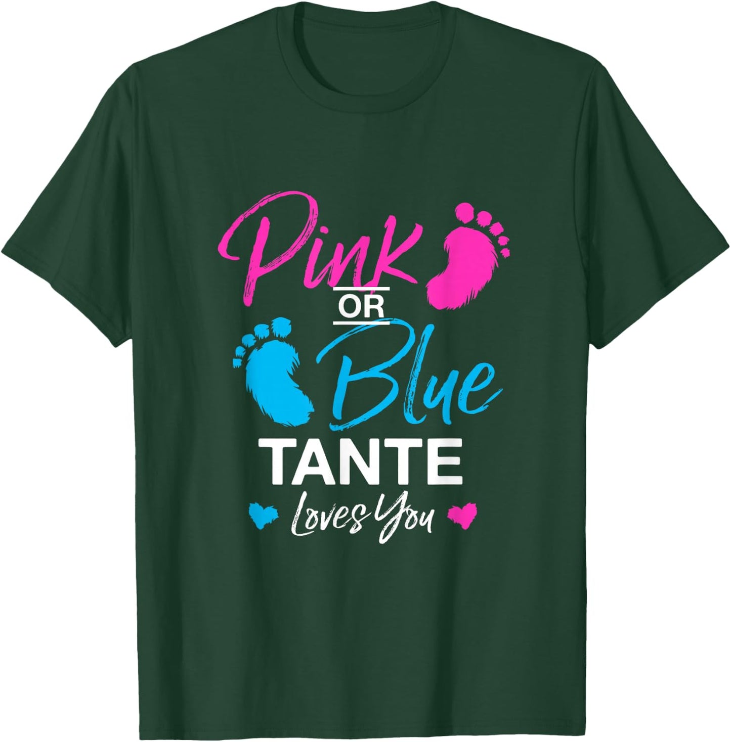 Gender Reveal Tante Babyparty Great-Tante T-Shirt - T-Shirt | Forest