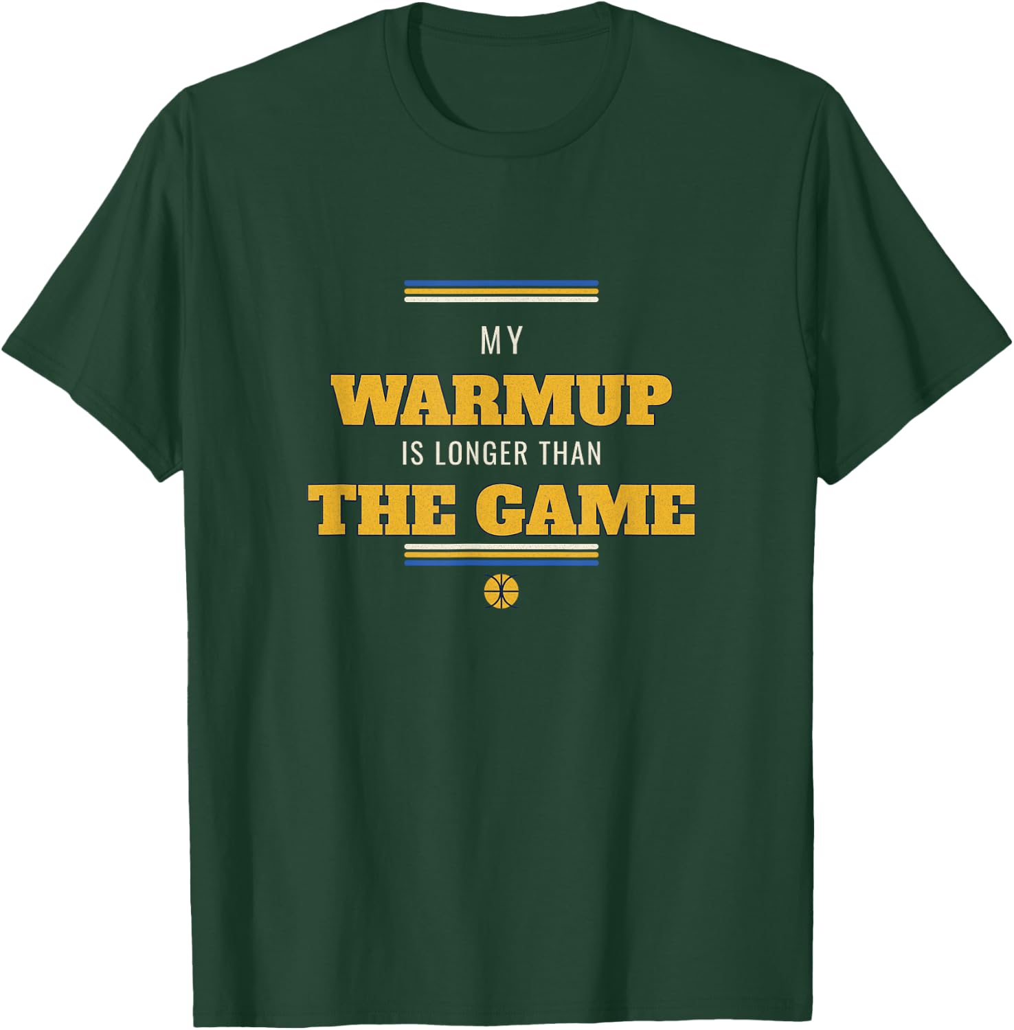 Old Man Basketball My Warmup is Longer Than The Game T-Shirt - T-Shirt | Forest