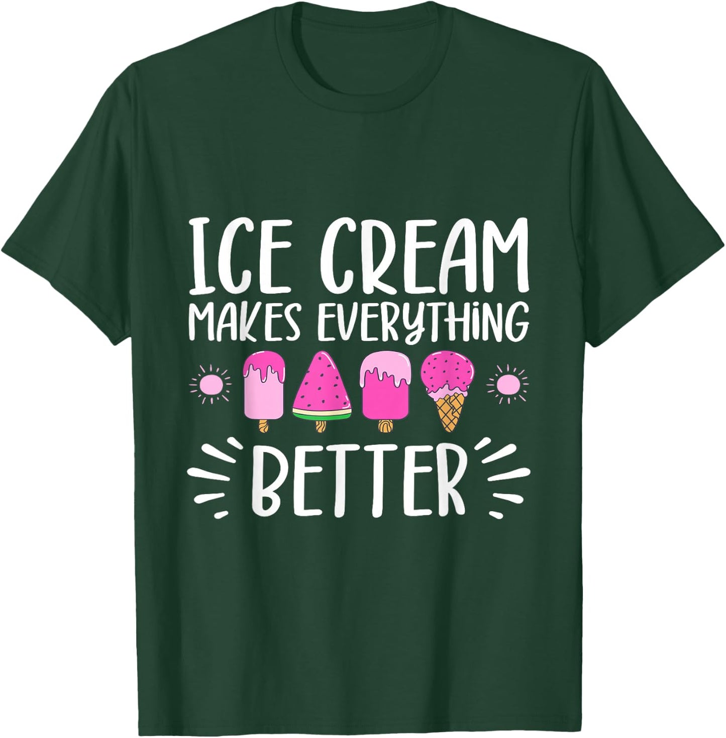 Eis macht alles besser für Männer, Frauen, Kinder T-Shirt - T-Shirt | Forest
