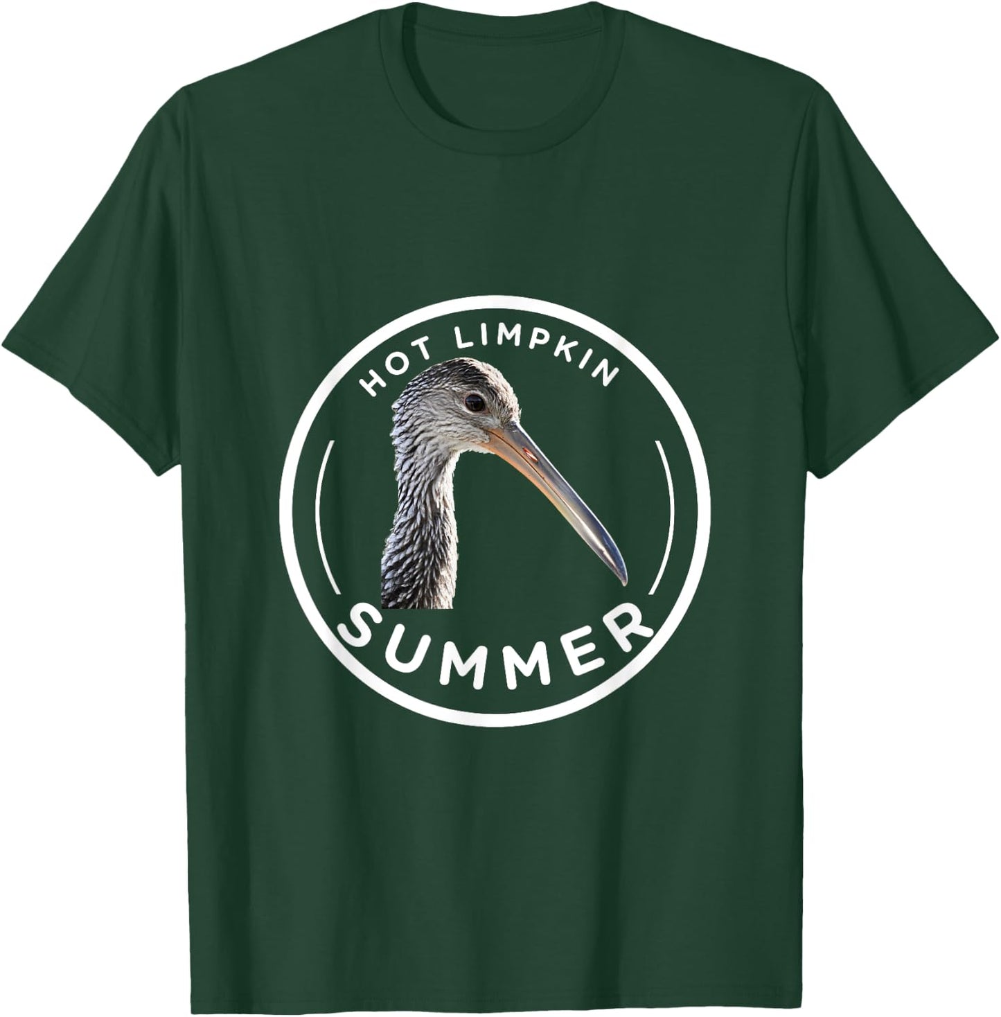 Hot Limpkin Summer Birding Watching Birds T-Shirt - T-Shirt | Forest