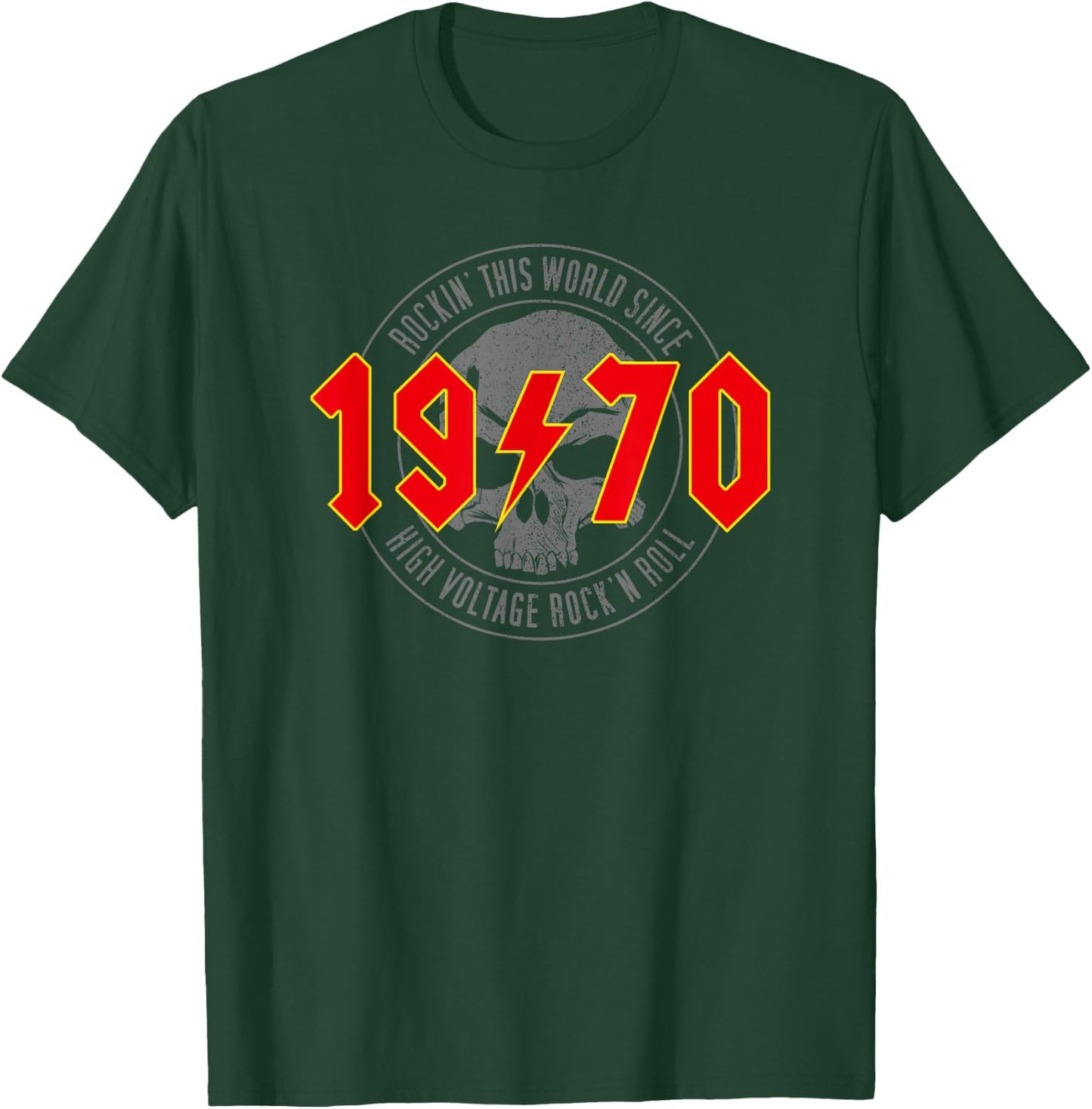 1970 Jahrgang Geburtstag Rock and Roll Heavy Metal T-Shirt - T-Shirt | Forest