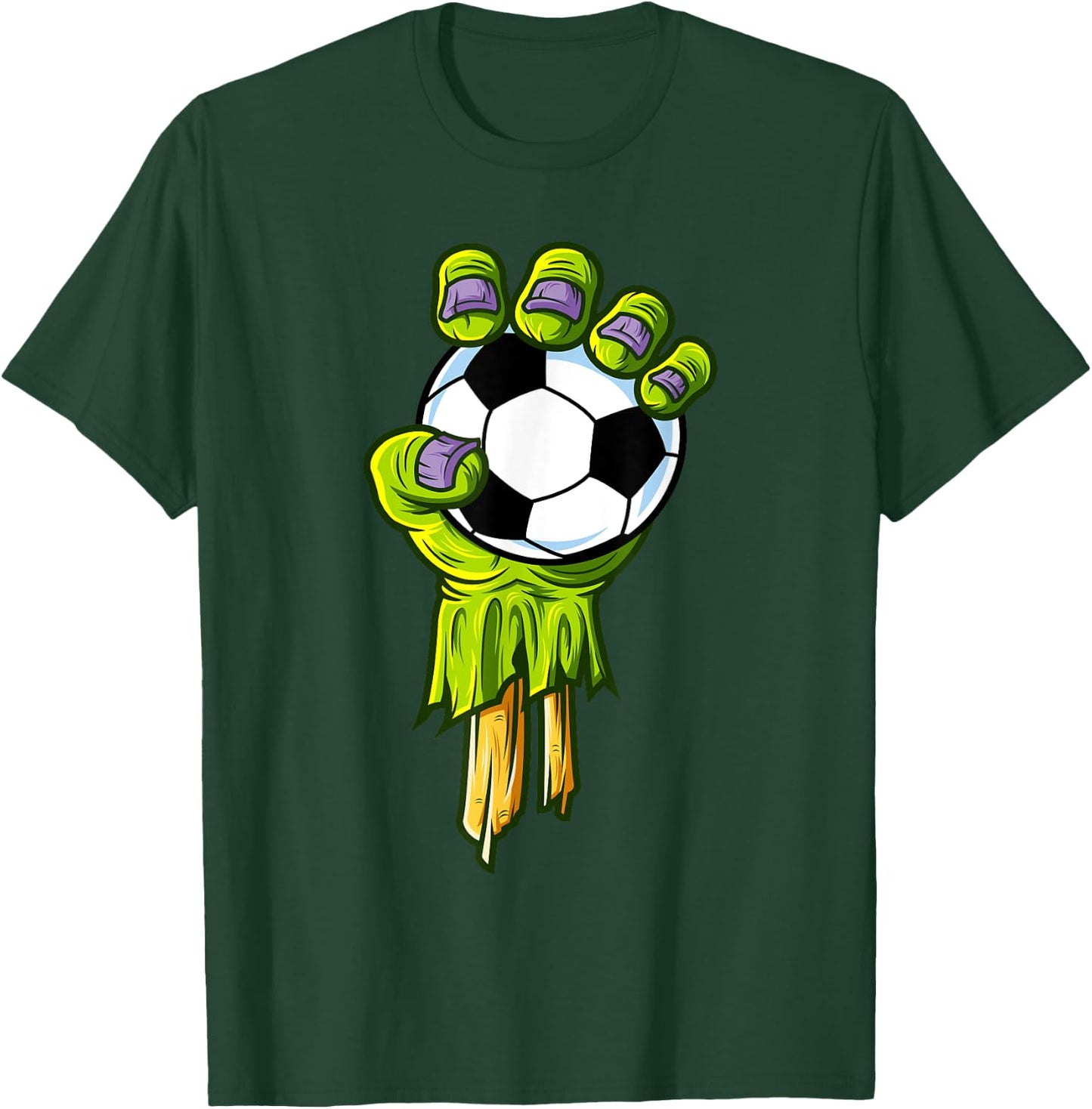 Zombie Hands Soccer Funny Horror Scary Halloween Costume T-Shirt - T-Shirt | Forest