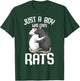 Just A Boy Who Loves Rats Kids Boys Rat Lover T-Shirt - T-Shirt | Forest