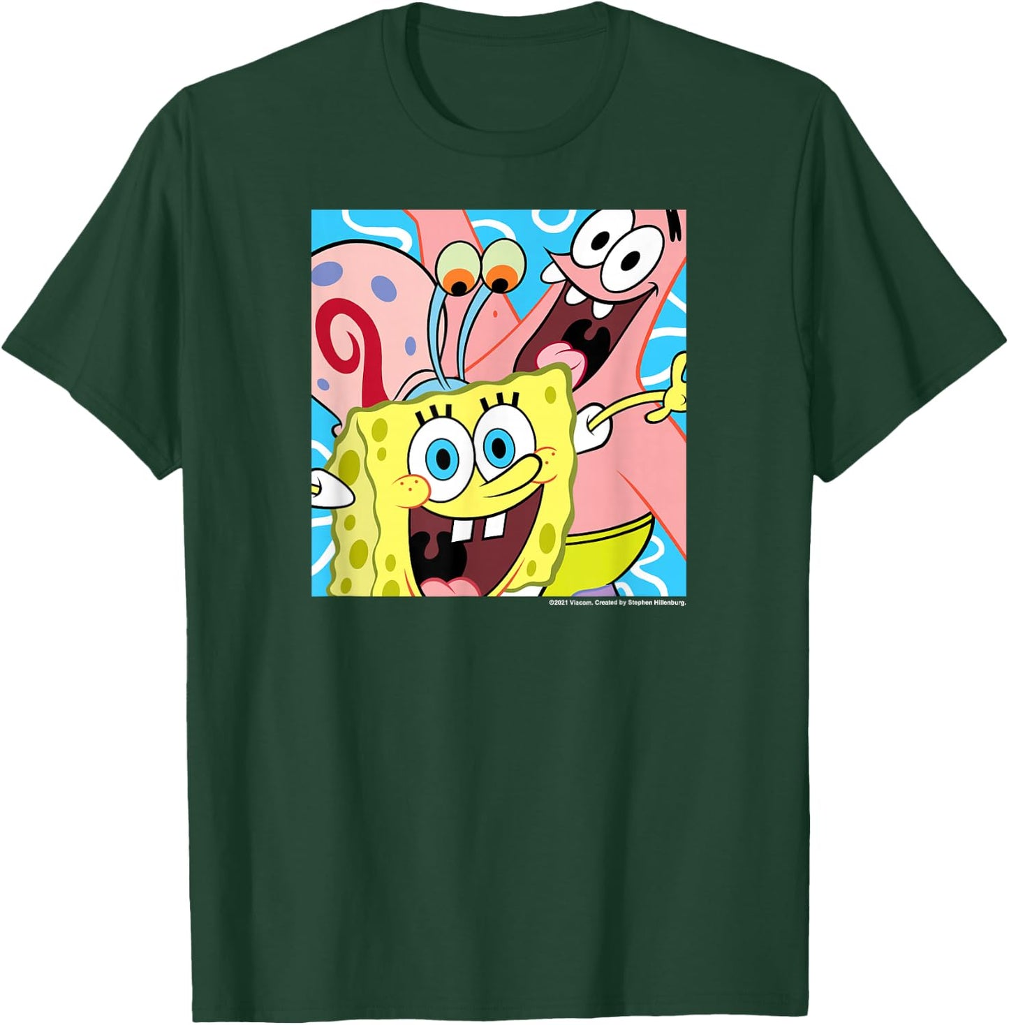 Spongebob Squarepants - Patrick Star and Gary the Snail T-Shirt - T-Shirt | Forest