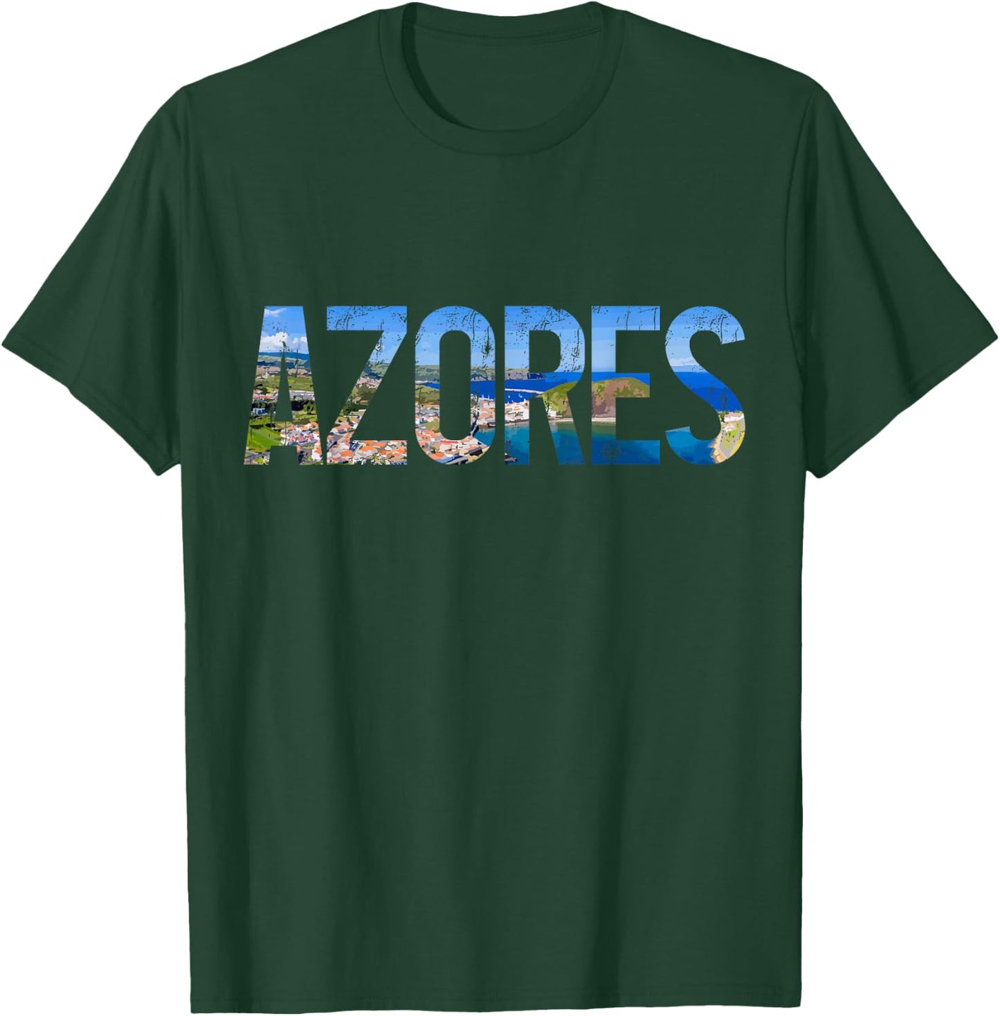 Faial Azores Vintage Souvenir T-Shirt - T-Shirt | Forest