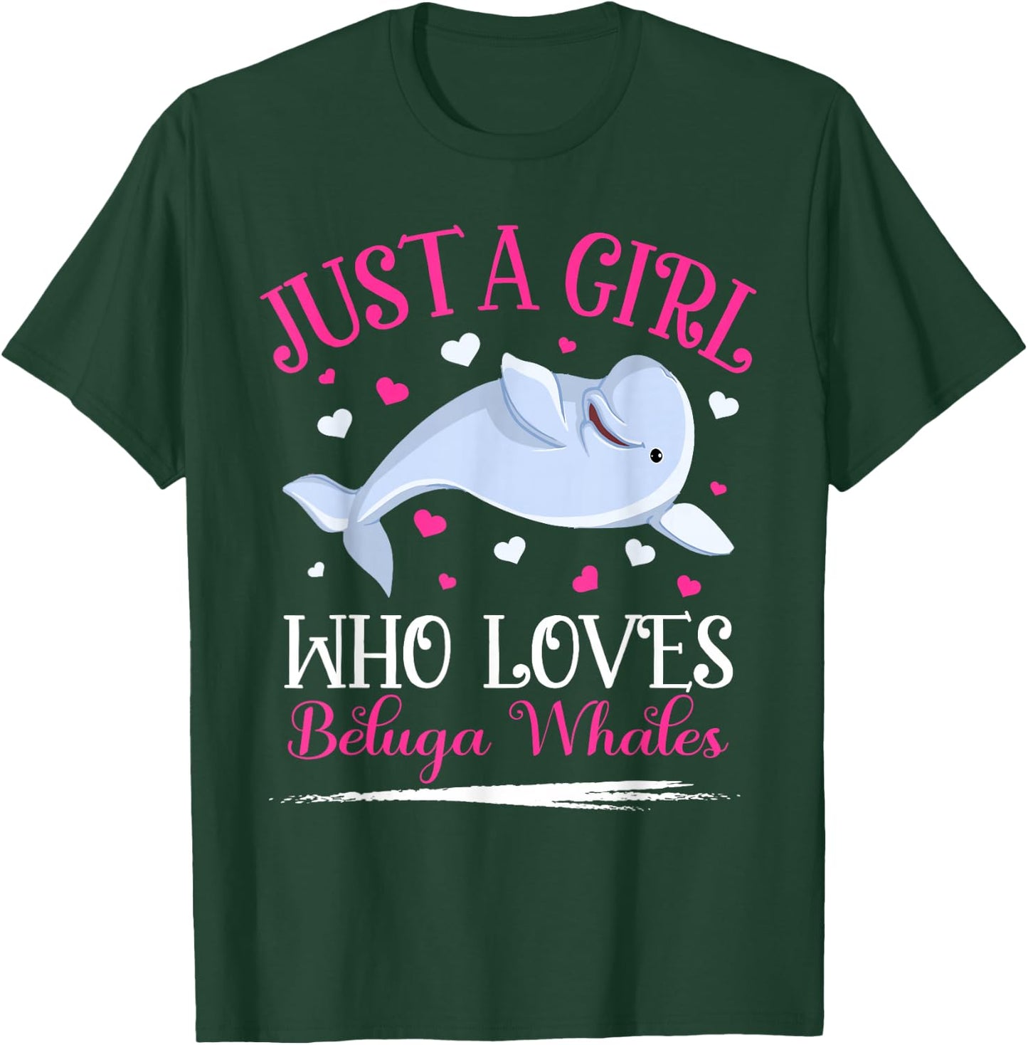 Just A Girl Who Loves Beluga Whale Girls T-Shirt - T-Shirt | Forest