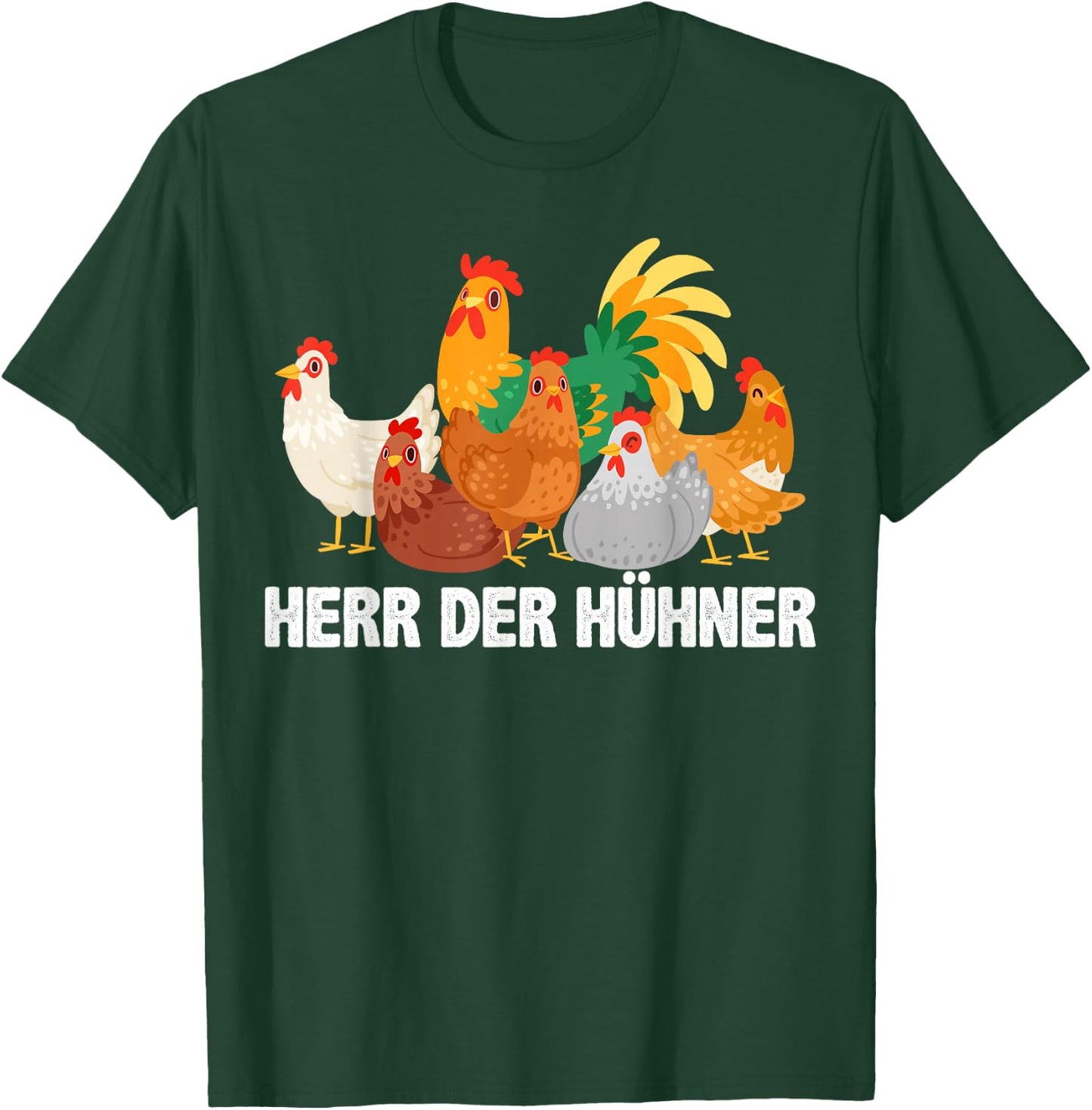 Mr The Chickens Hen Chick Chicken Farm Farmer Men's , black T-Shirt - T-Shirt | Forest