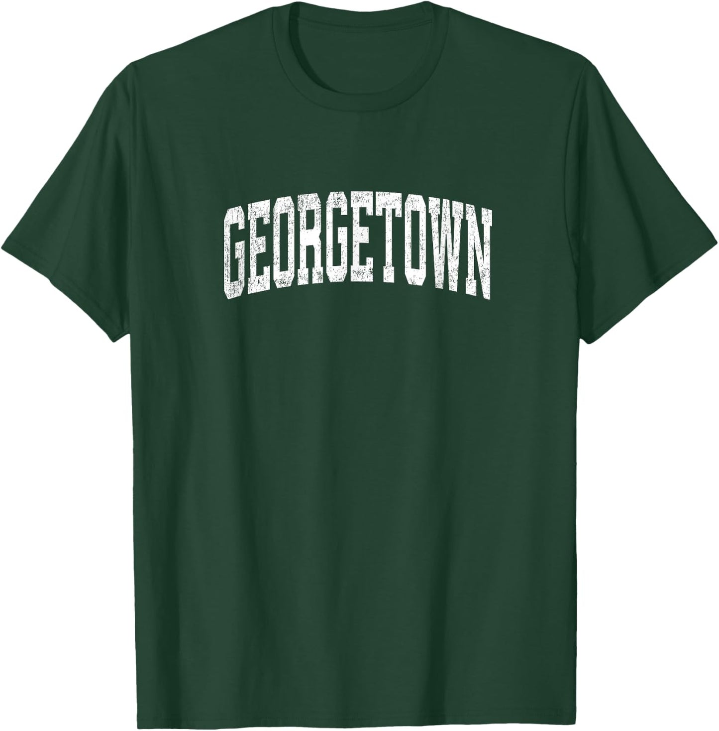 Georgetown Massachusetts MA Vintage Athletic Sports Design T-Shirt - T-Shirt | Forest
