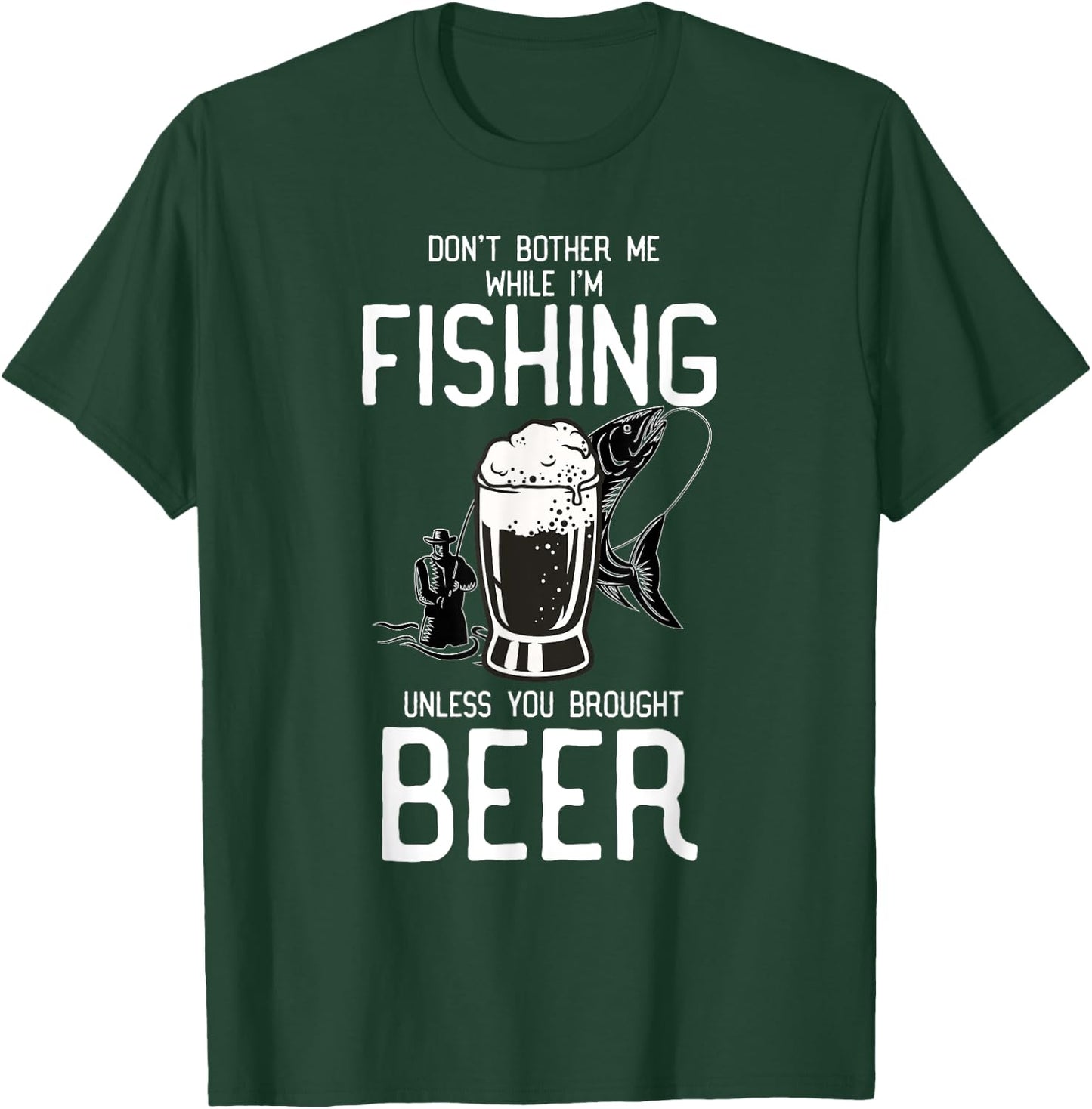 Beer Fishing T-Shirt - T-Shirt | Forest