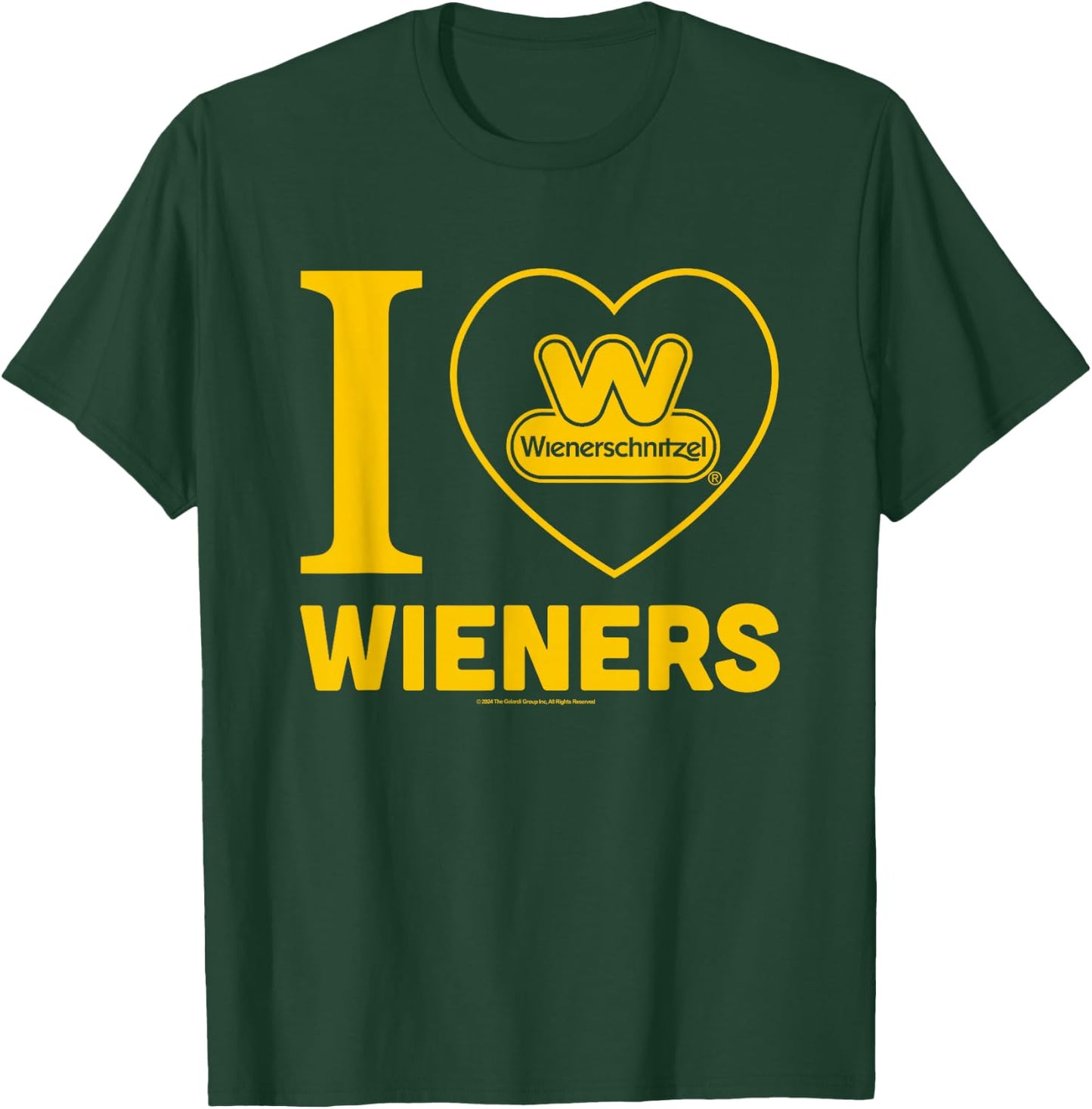 Wienerschnitzel I Love Wieners Big Chest Logo T-Shirt - T-Shirt | Forest