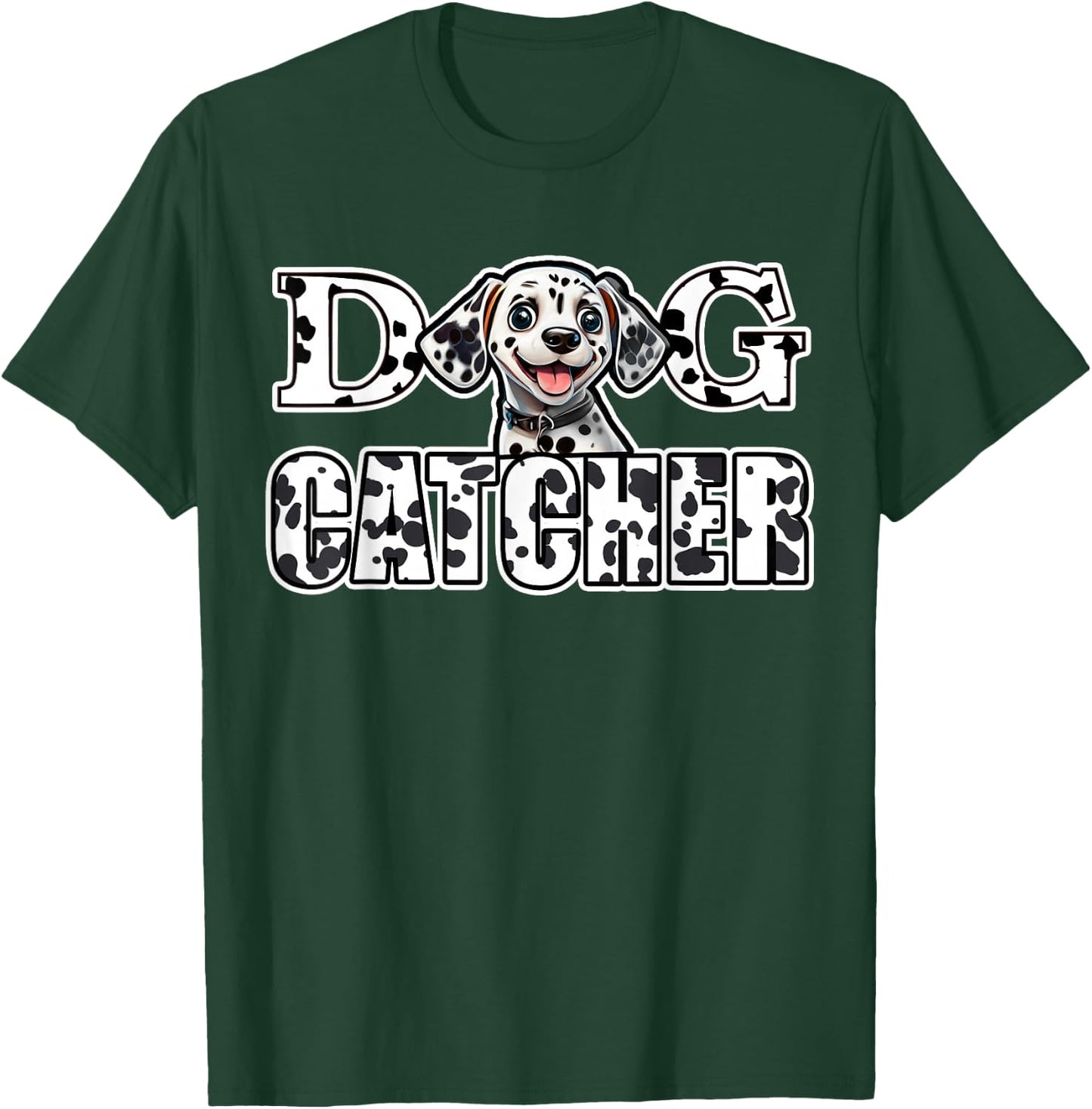 Dalmatian Dog Catcher Costume Dalmation Easy Family Costume Men Women Kids T-Shirt - T-Shirt | Forest