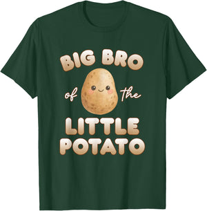 Big Bro Of The Little Potato Birthday Boy Girl For Family T-Shirt - T-Shirt | Forest