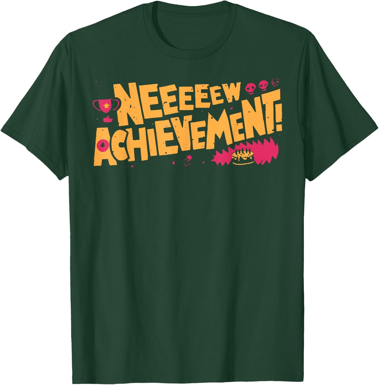 2 Sides Happy Fathers Day Crawler New Achievement Gamer Dad T-Shirt - T-Shirt | Forest