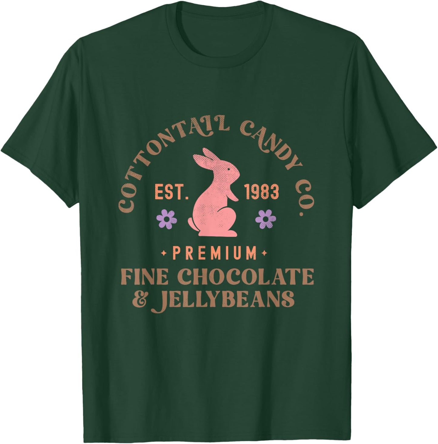 Cottontail Candy Co. Funny Easter T-Shirt - T-Shirt | Forest