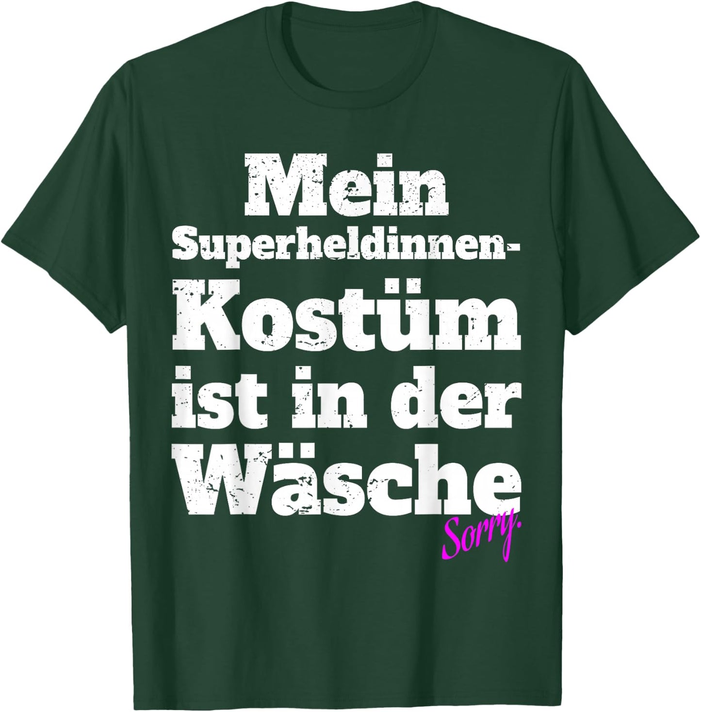 Superhero Costume Ist In Der Wäsche Carnival Superhero , black T-Shirt - T-Shirt | Forest