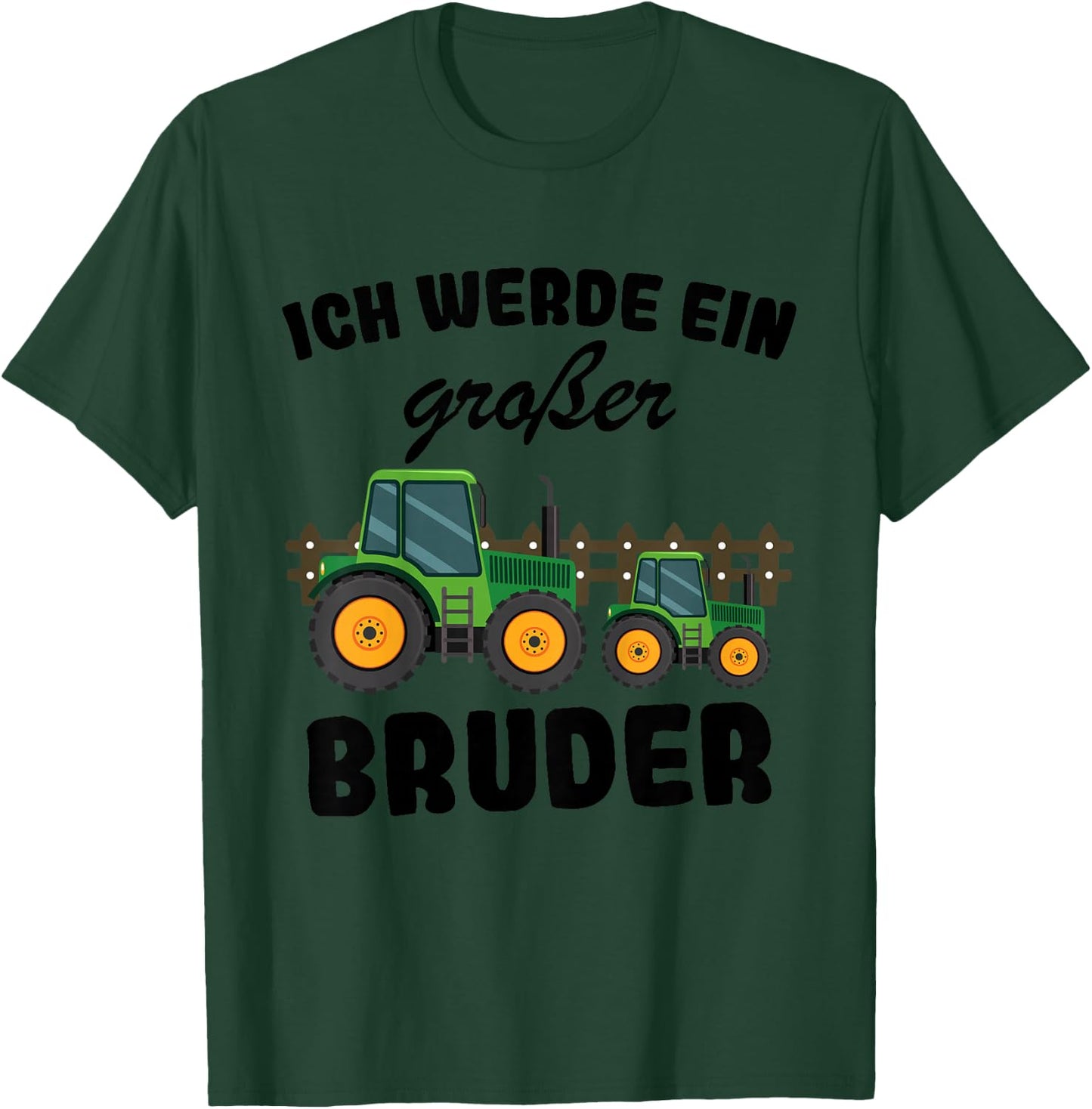 Ich Werde Großer Bruder 2026 Traktor T-Shirt - T-Shirt | Forest