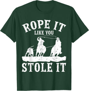 Calf Roping T-Shirt - T-Shirt | Forest