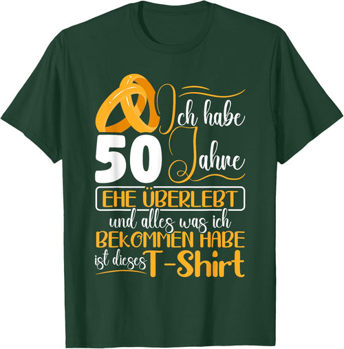 Golden Wedding 50 Years Married Wedding Anniversary , black, s