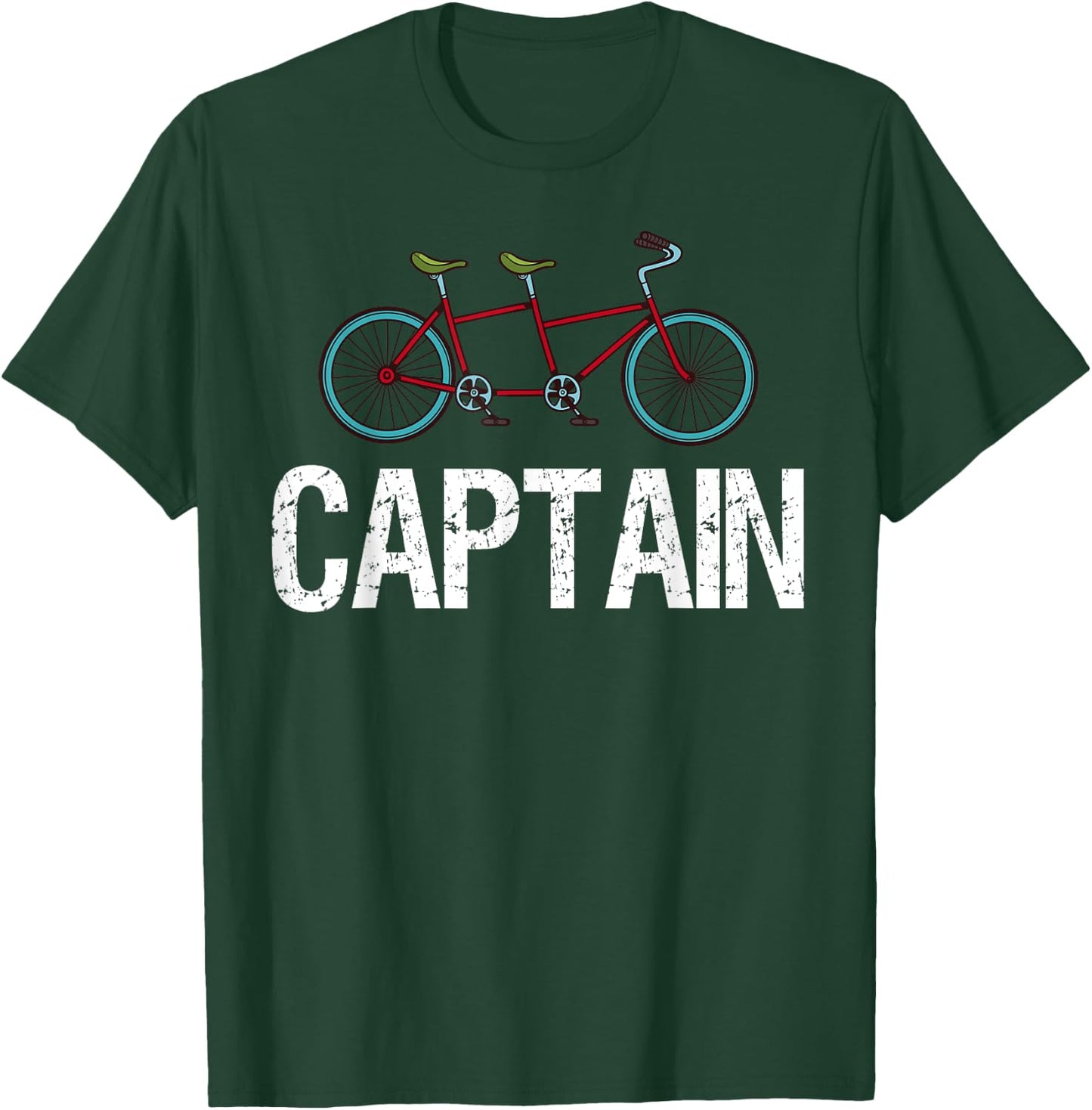 Tandem Bike Captain Gifts Bicycle Cycling T-Shirt - T-Shirt | Forest