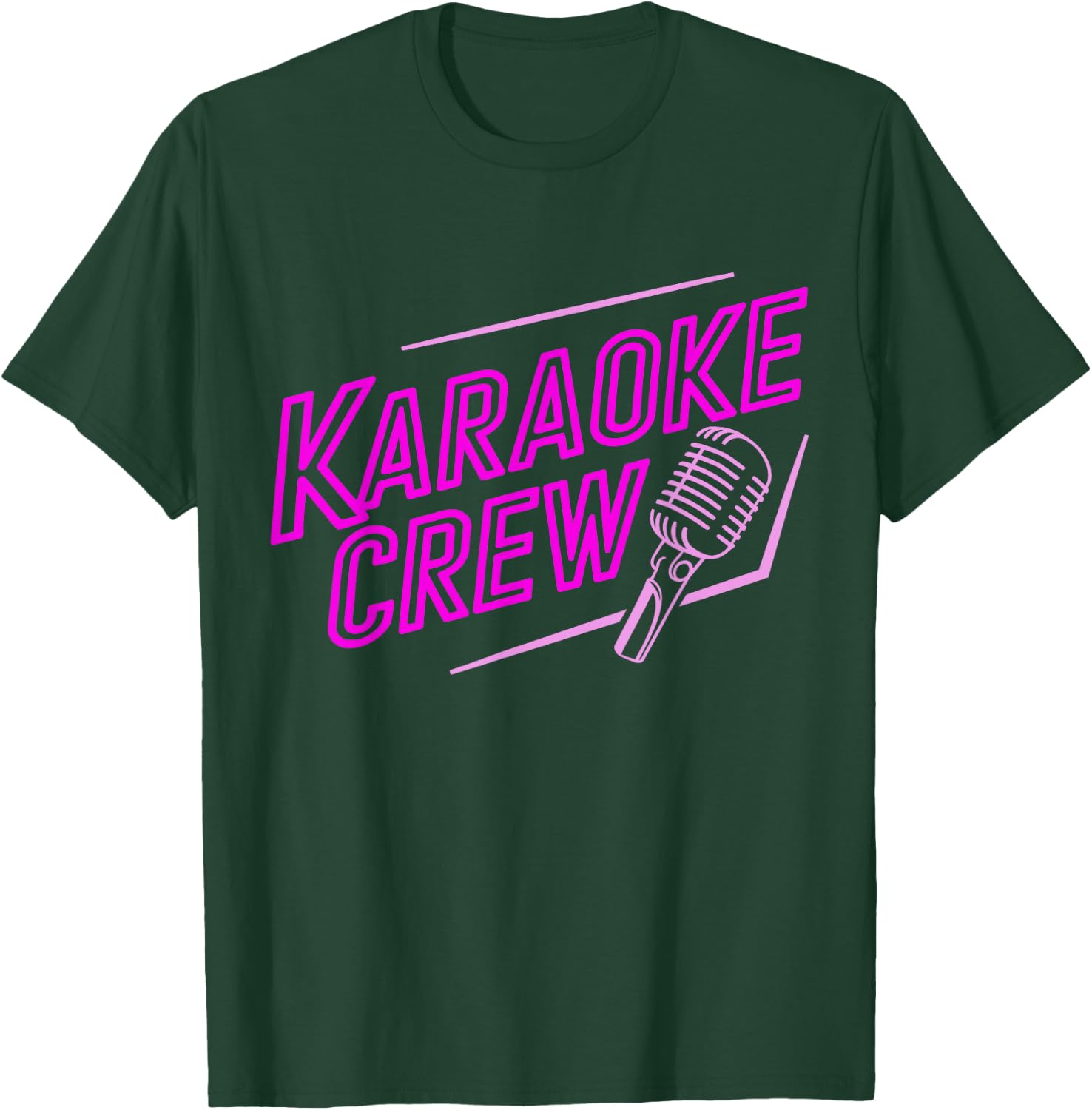 Karaoke Singer Singing Karaoke Crew Karaoke Squad T-Shirt - T-Shirt | Forest