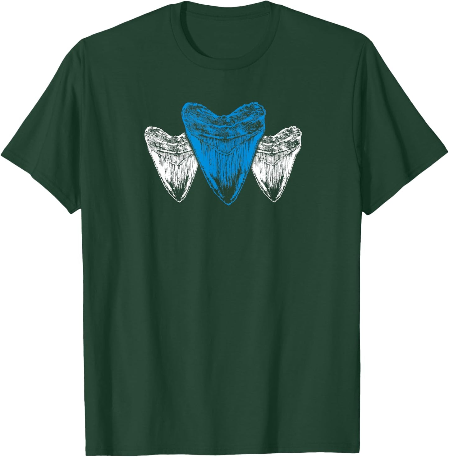 Megalodon fossil teeth T-Shirt - T-Shirt | Forest
