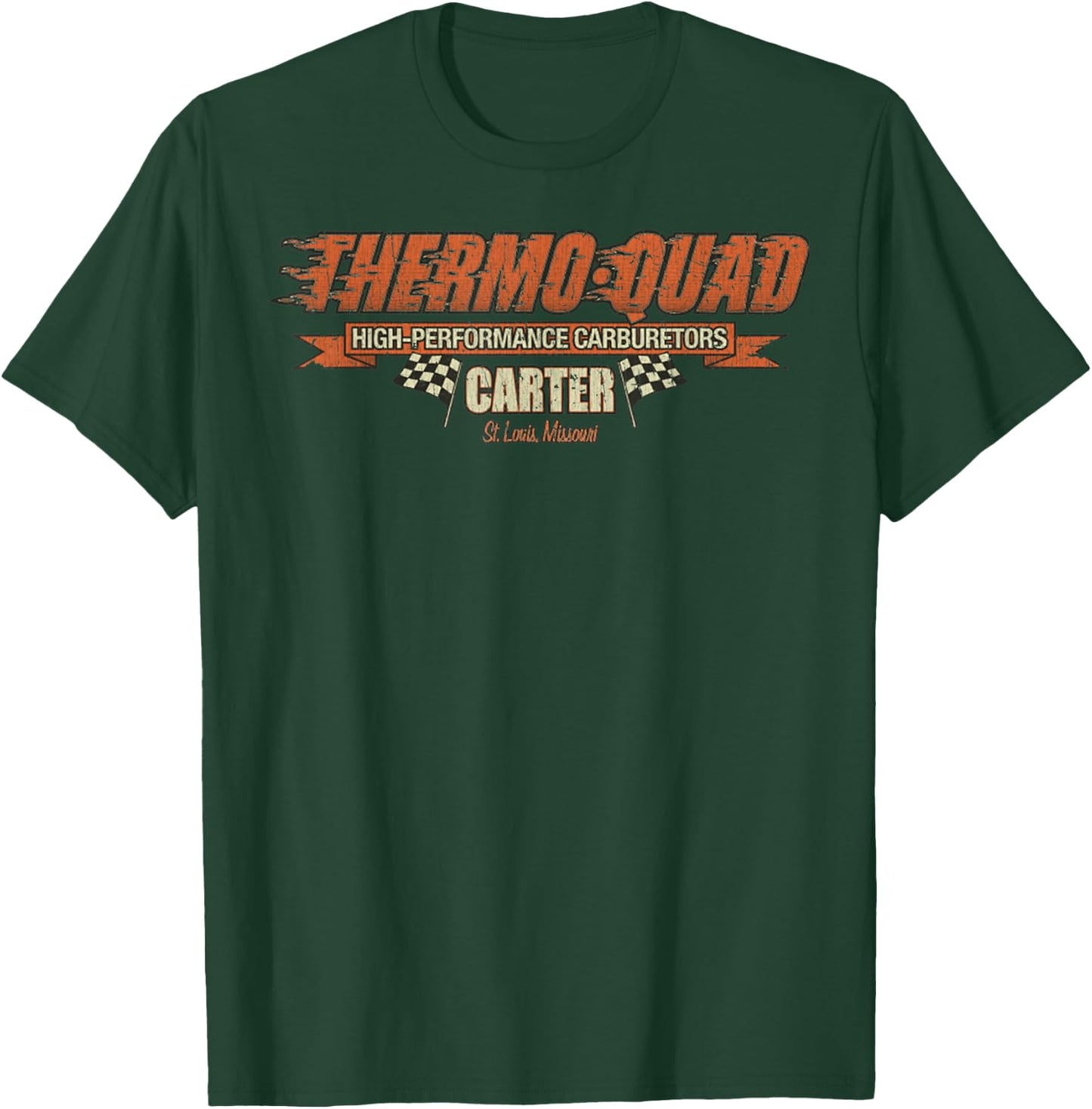 Vintage Sport Car Funny Thermo Quad Retro Car Classic T-Shirt - T-Shirt | Forest