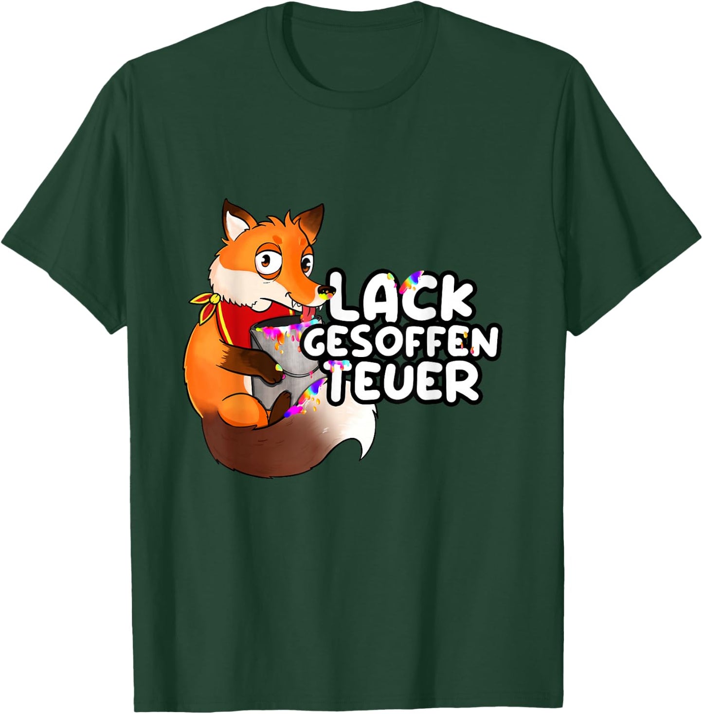 Held der Steine Lackgesoffen Teuer , black T-Shirt - T-Shirt | Forest