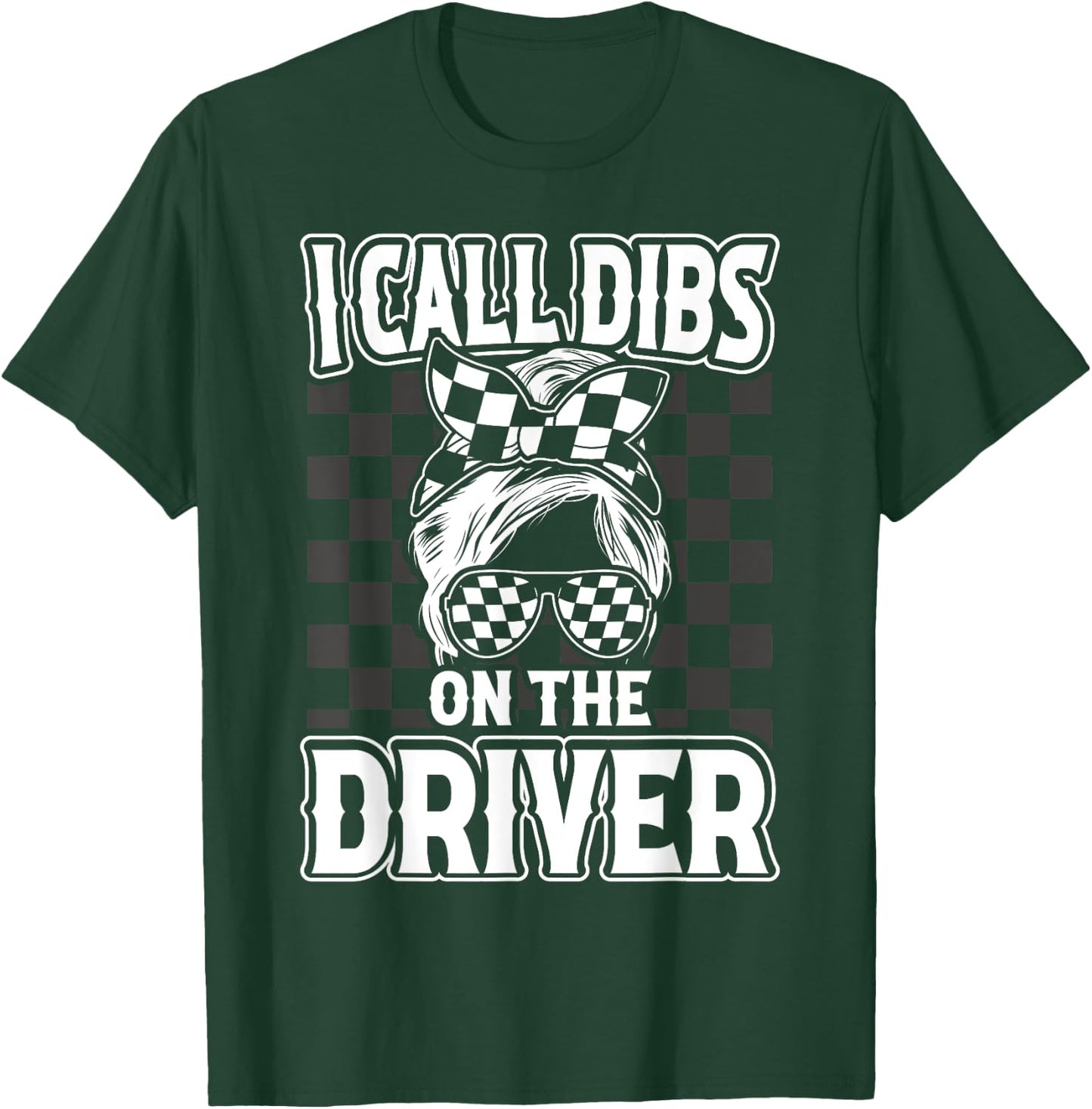 Race Wife Racing Stock Car Dirt Track Racing Dibs On Driver T-Shirt - T-Shirt | Forest
