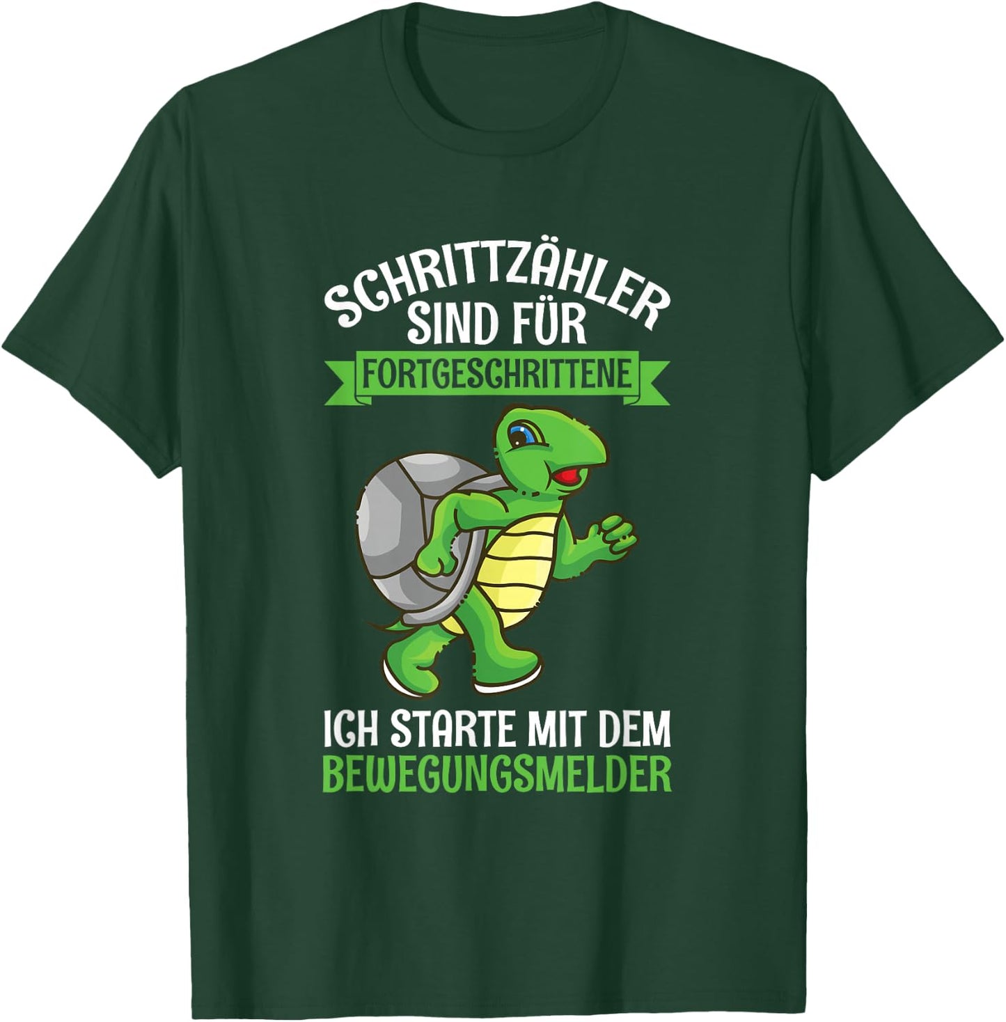 Schrittzähler Sind Für Fortgeschrittene Schildkröte Joggen T-Shirt - T-Shirt | Forest