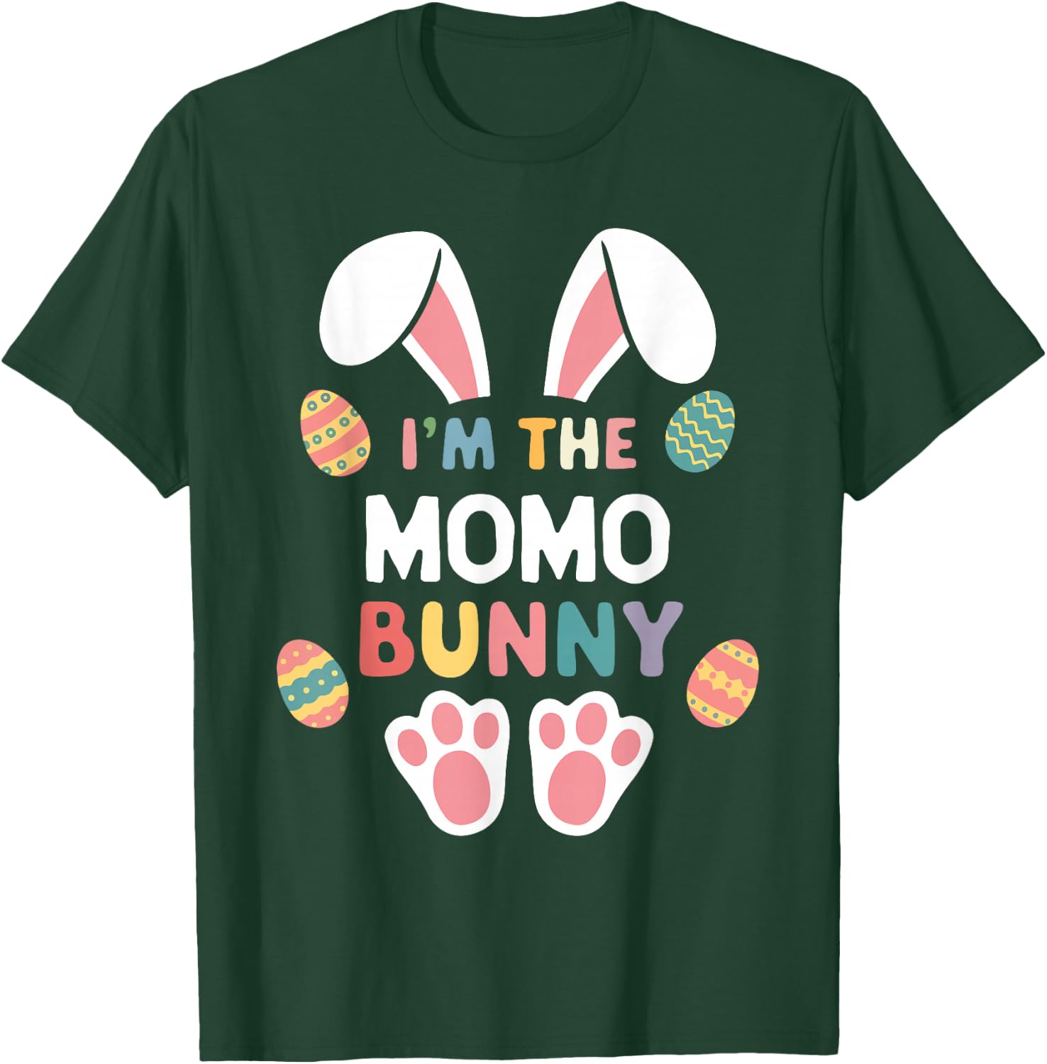 I'm The Momo Bunny Easter Matching Family T-Shirt - T-Shirt | Forest