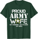 Proud Army Wife T Shirt for Military Wife My Soldier My Hero T-Shirt - T-Shirt | Forest