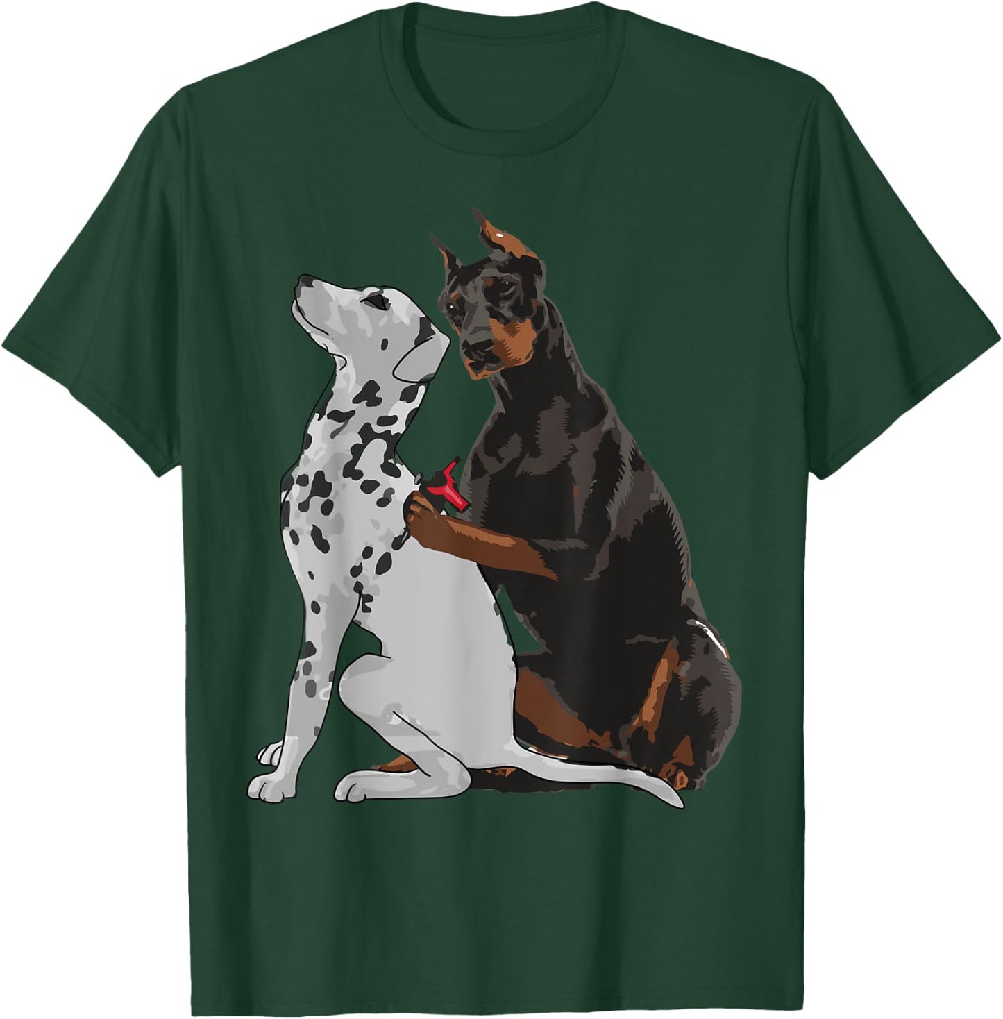 Cute Fashionable Doberman Tattooing Dalmatian Shirt Dog Gift T-Shirt - T-Shirt | Forest