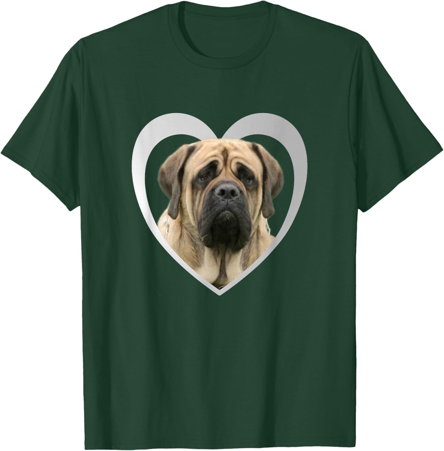 English Mastiff - Dog Heart Lover - English Mastiff T-Shirt - T-Shirt | Forest