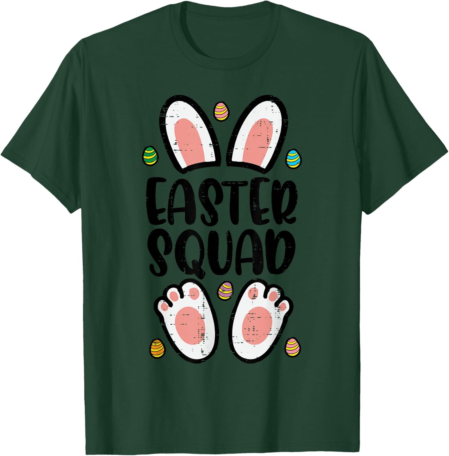 Easter Squad Bunny Eggs Funny Family Matching Men Women Kids T-Shirt - T-Shirt | Forest