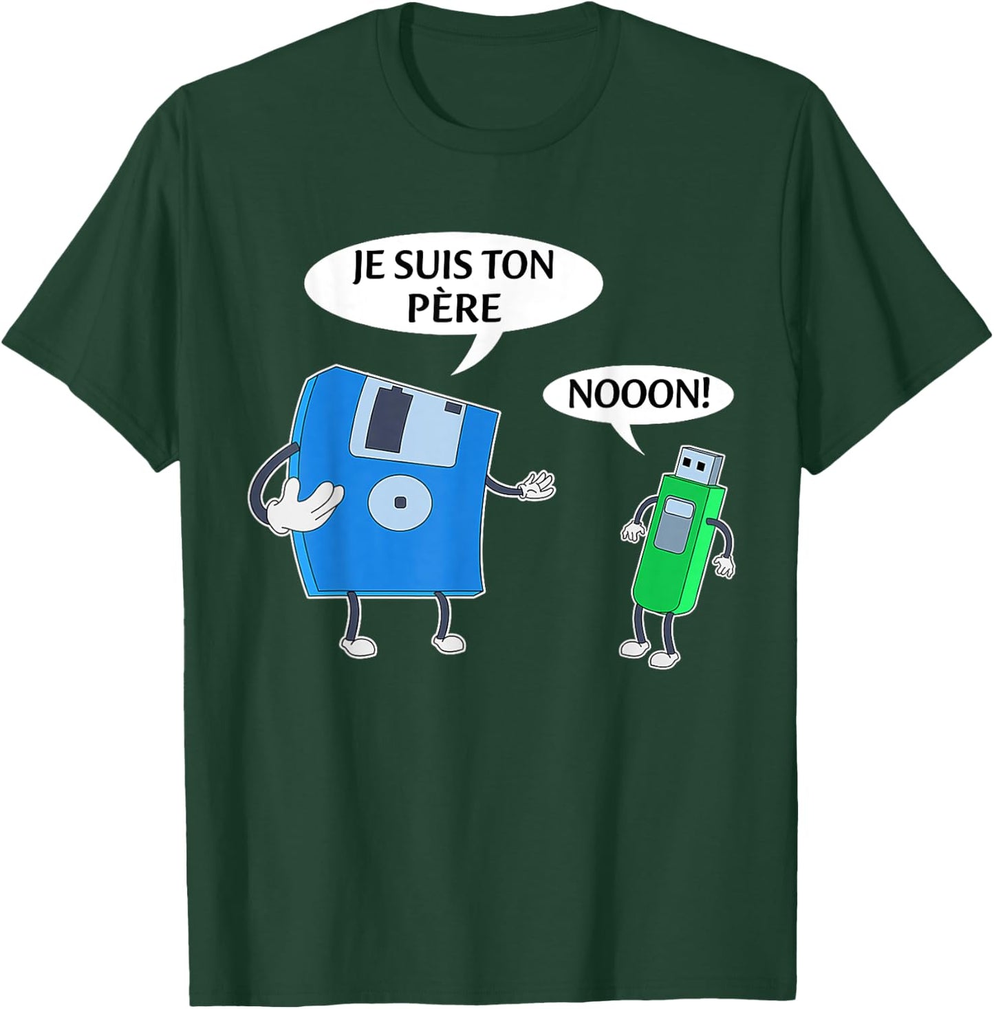 It's funny, I'm your father, the geek of USB sticks and d , Black, S T-Shirt - T-Shirt | Forest