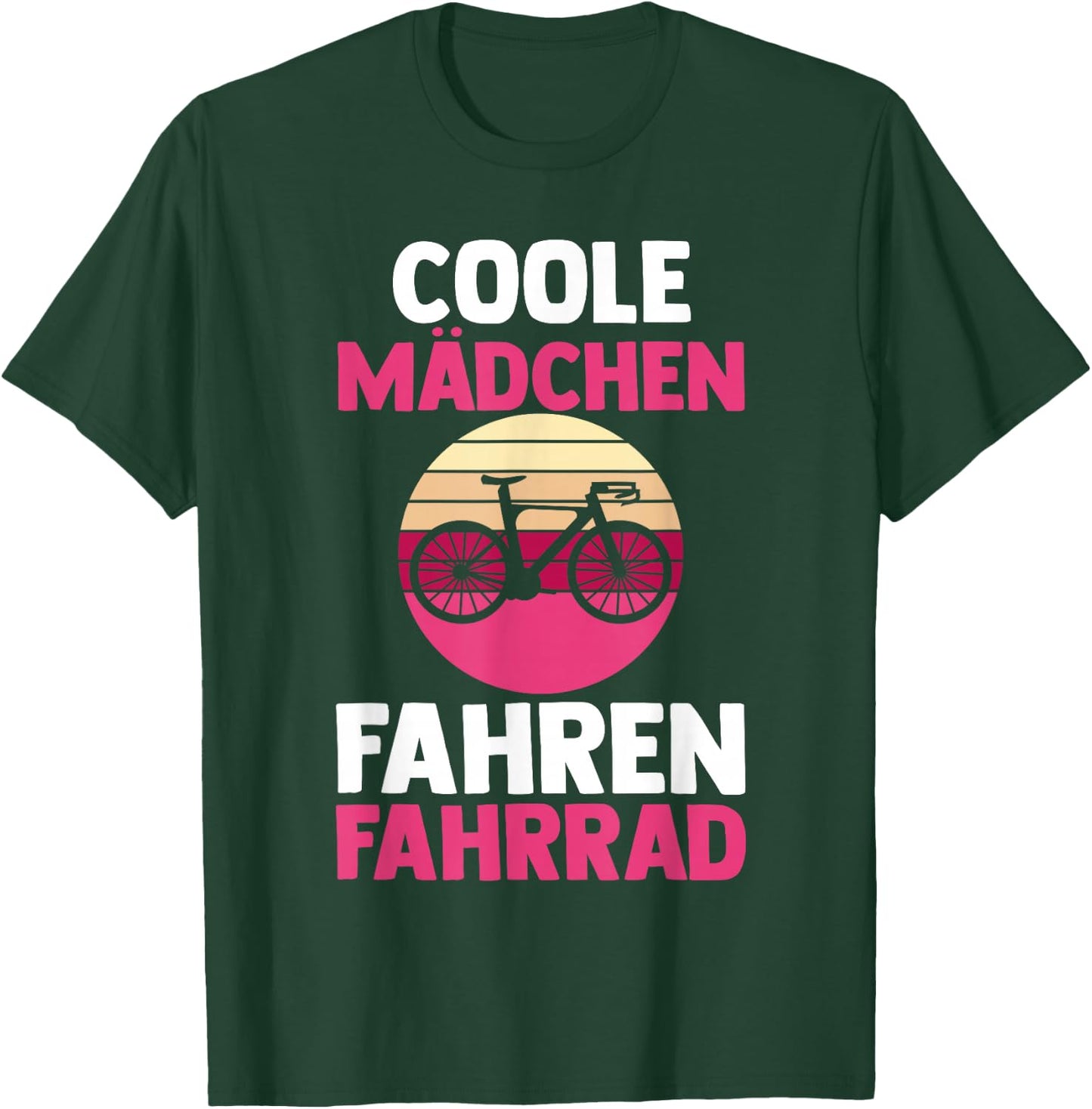 Fahrradfahrer Coole Mädchen fahren Fahrrad T-Shirt - T-Shirt | Forest