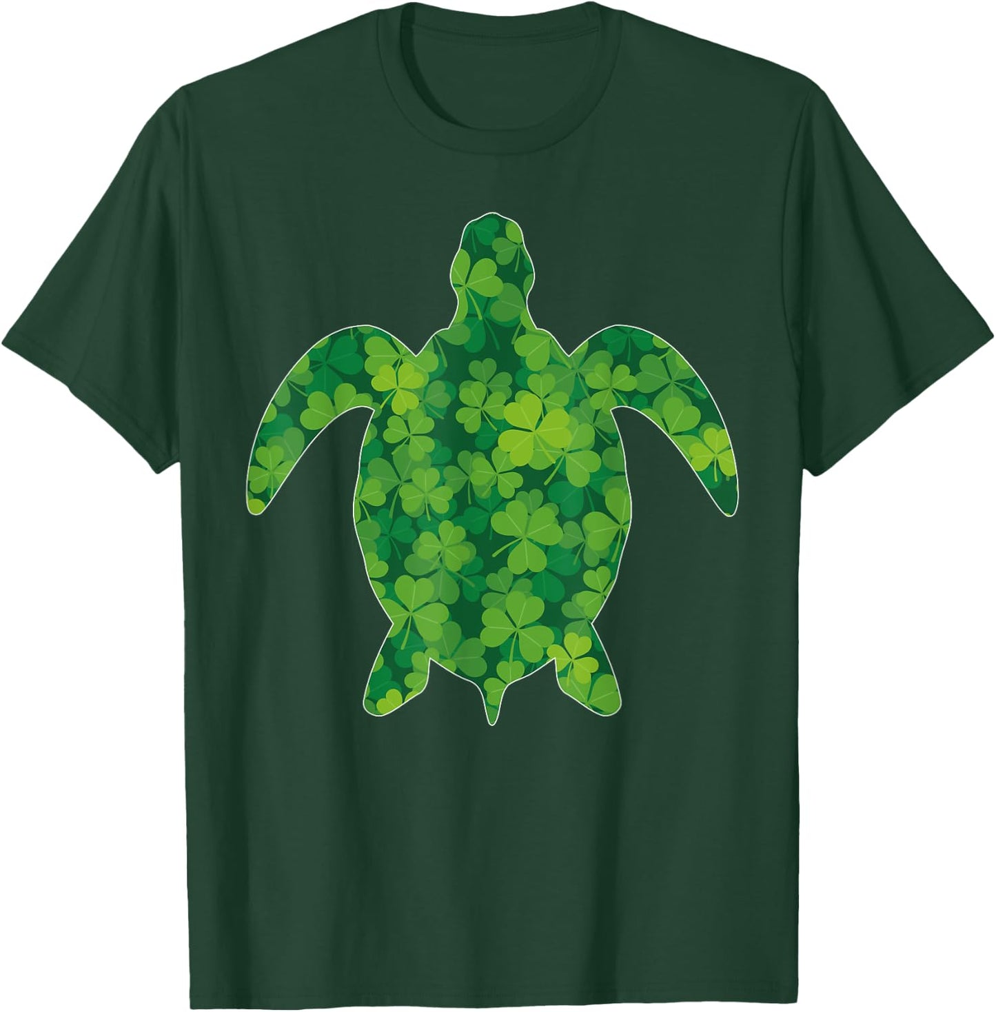 Irish Turtles St Patricks Day Shamrock Boys Women Kids Men T-Shirt - T-Shirt | Forest