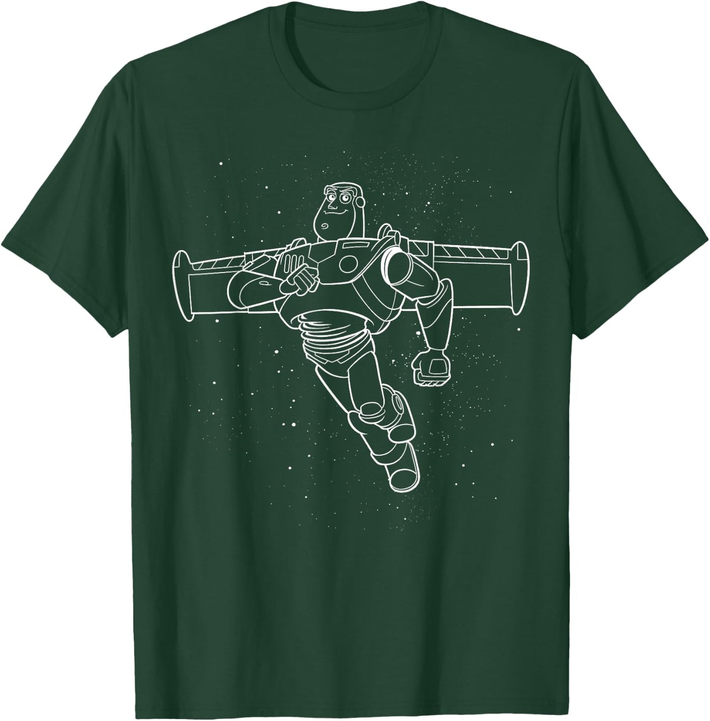 Disney Pixar Toy Story Buzz Lightyear Drawn Beyond , Black, S T-Shirt - T-Shirt | Forest