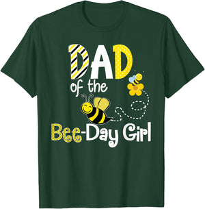 Bee Birthday Matching Shirt Hive Party Theme T-Shirt - T-Shirt | Forest
