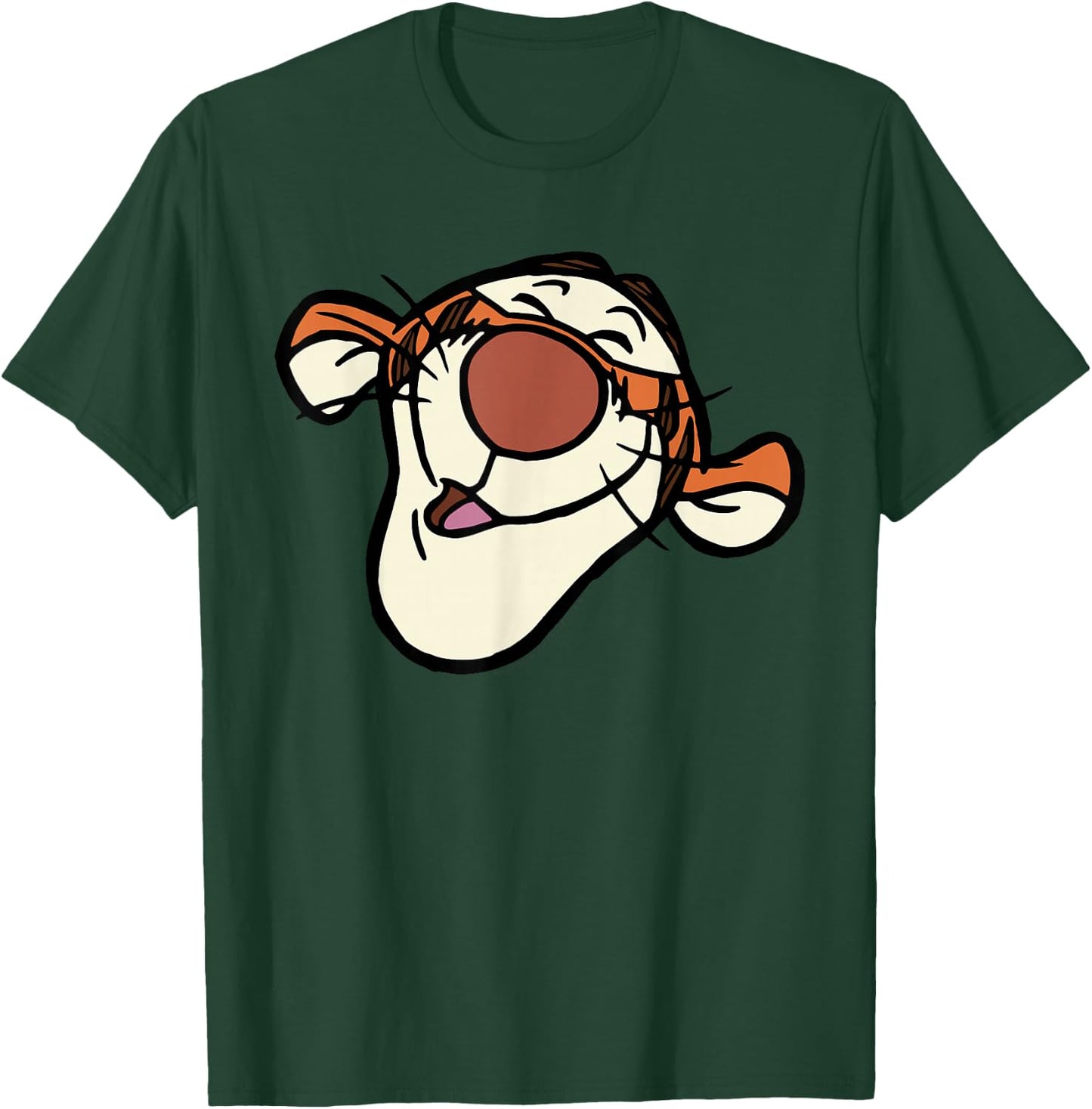 Disney Winnie the Pooh Tigger Happy Big Face Costume , Black, S T-Shirt - T-Shirt | Forest