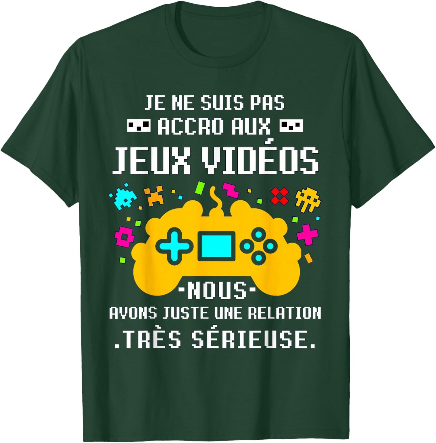 Gift Teen Gamer Christmas Video Games Humor Geek Teen Boy , Black, S T-Shirt - T-Shirt | Forest