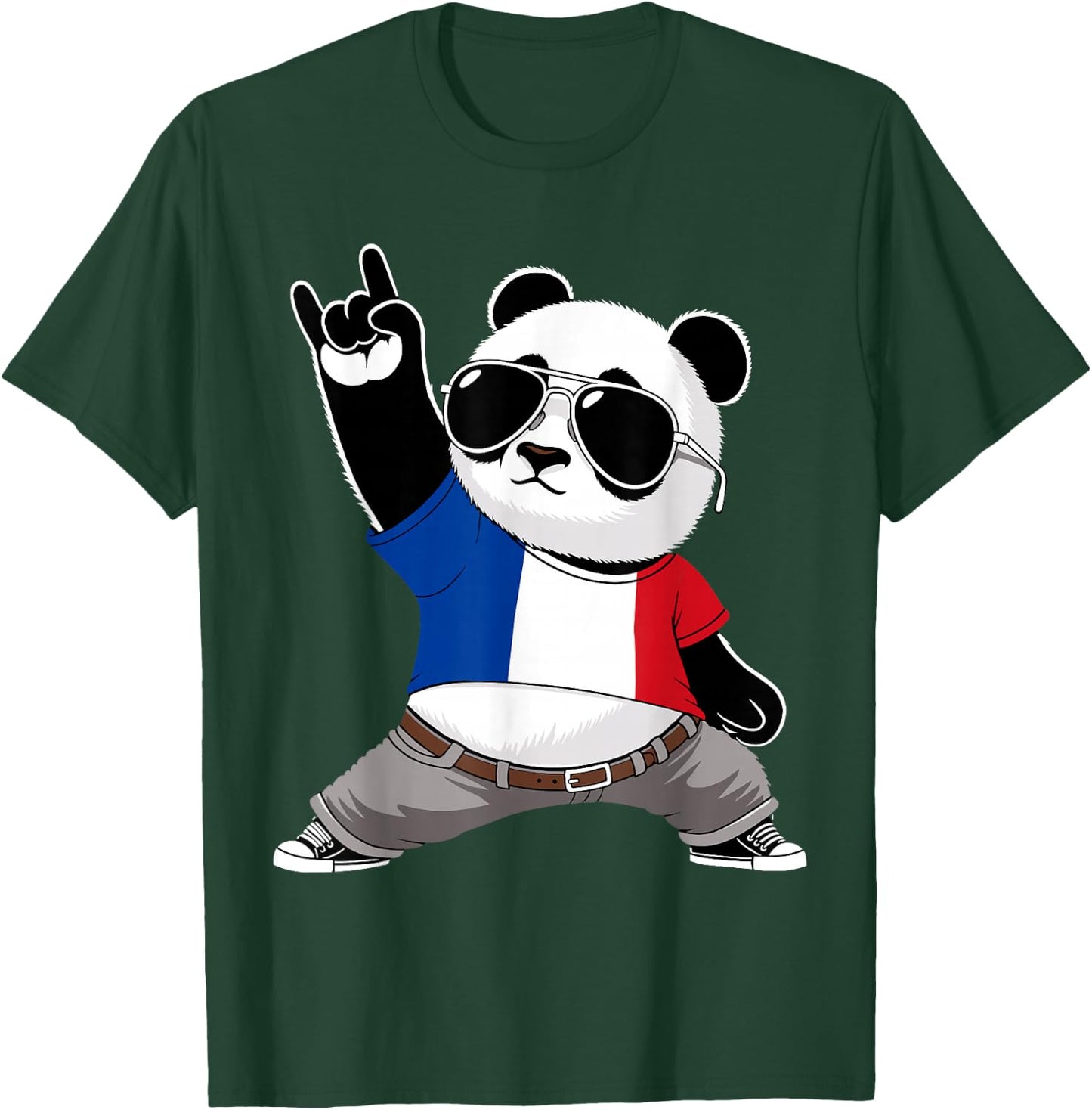 Drapeau français Hommes Femmes Enfants France T-Shirt - T-Shirt | Forest