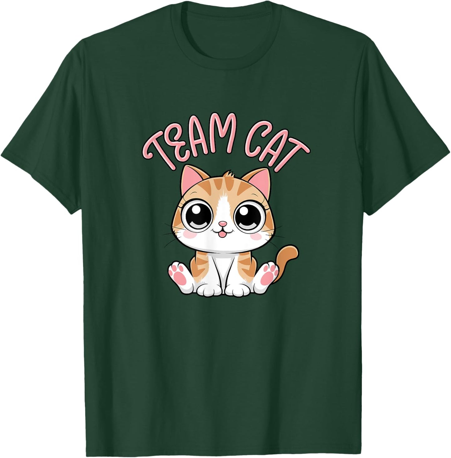 Team Cat, Cute Cat, Team Cat Kawaii, Adorable Style T-Shirt - T-Shirt | Forest
