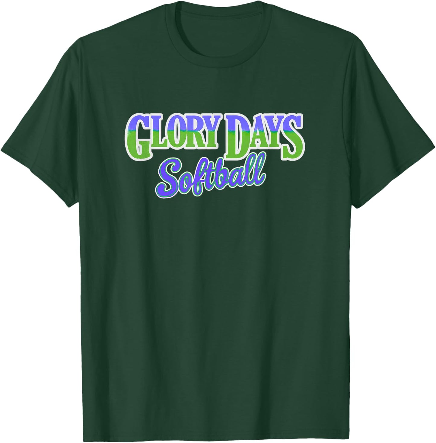Glory Days Softball T-Shirt - T-Shirt | Forest