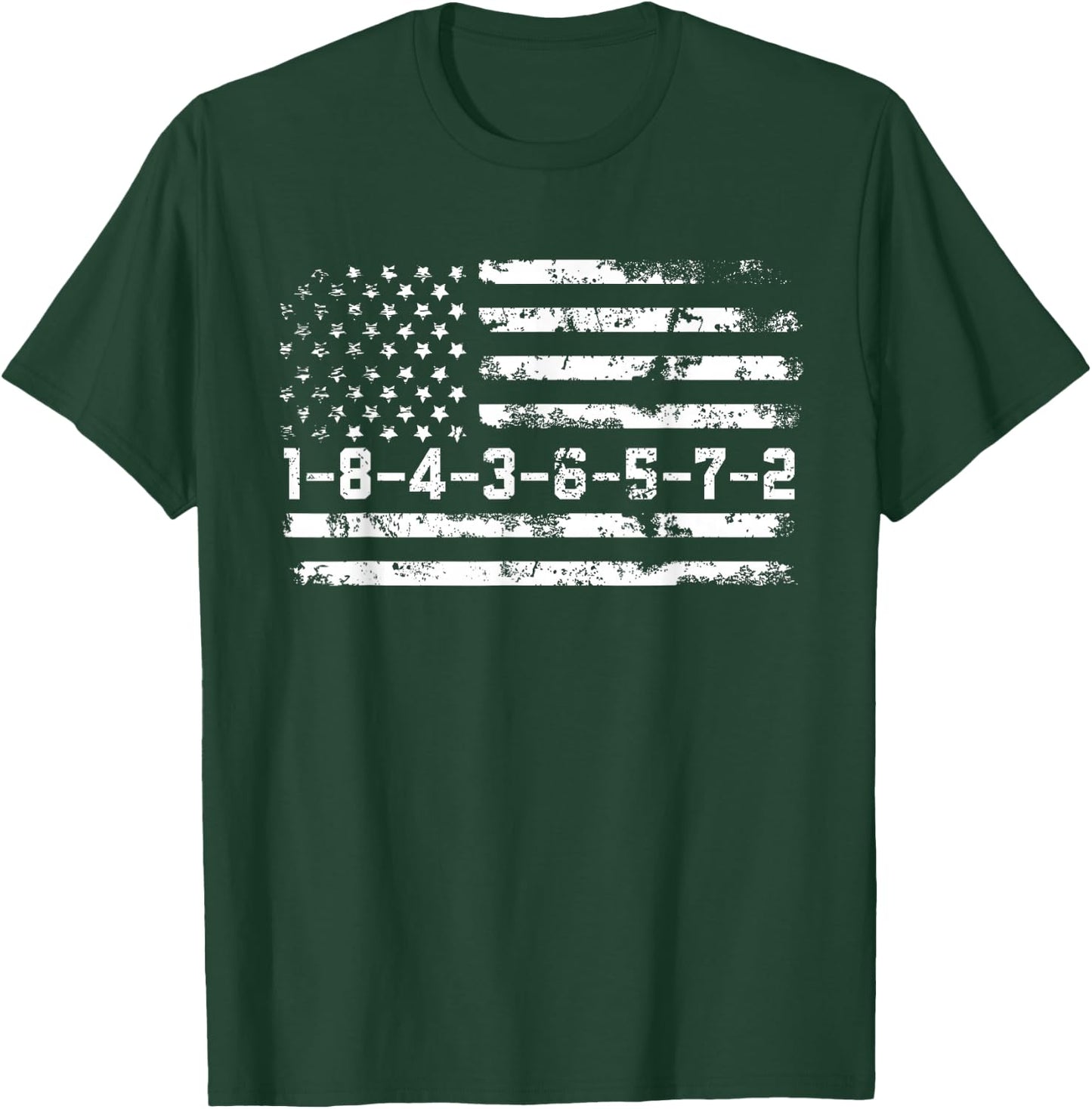 1-8-4-3-6-5-7-2 Firing Order Small Block Engine V8 T-Shirt - T-Shirt | Forest