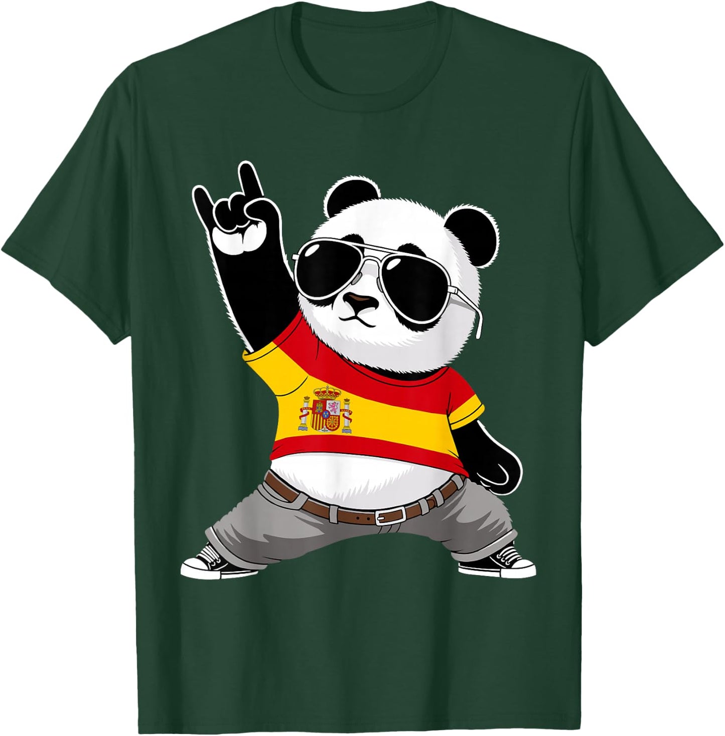 Spanische Flagge, Herren, Damen, Kinder, Spanien T-Shirt - T-Shirt | Forest