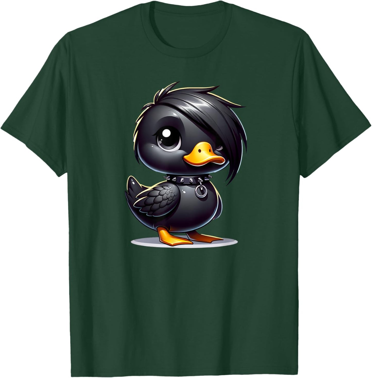 Gothic Duck Dark Gothic Fantasy T-Shirt - T-Shirt | Forest